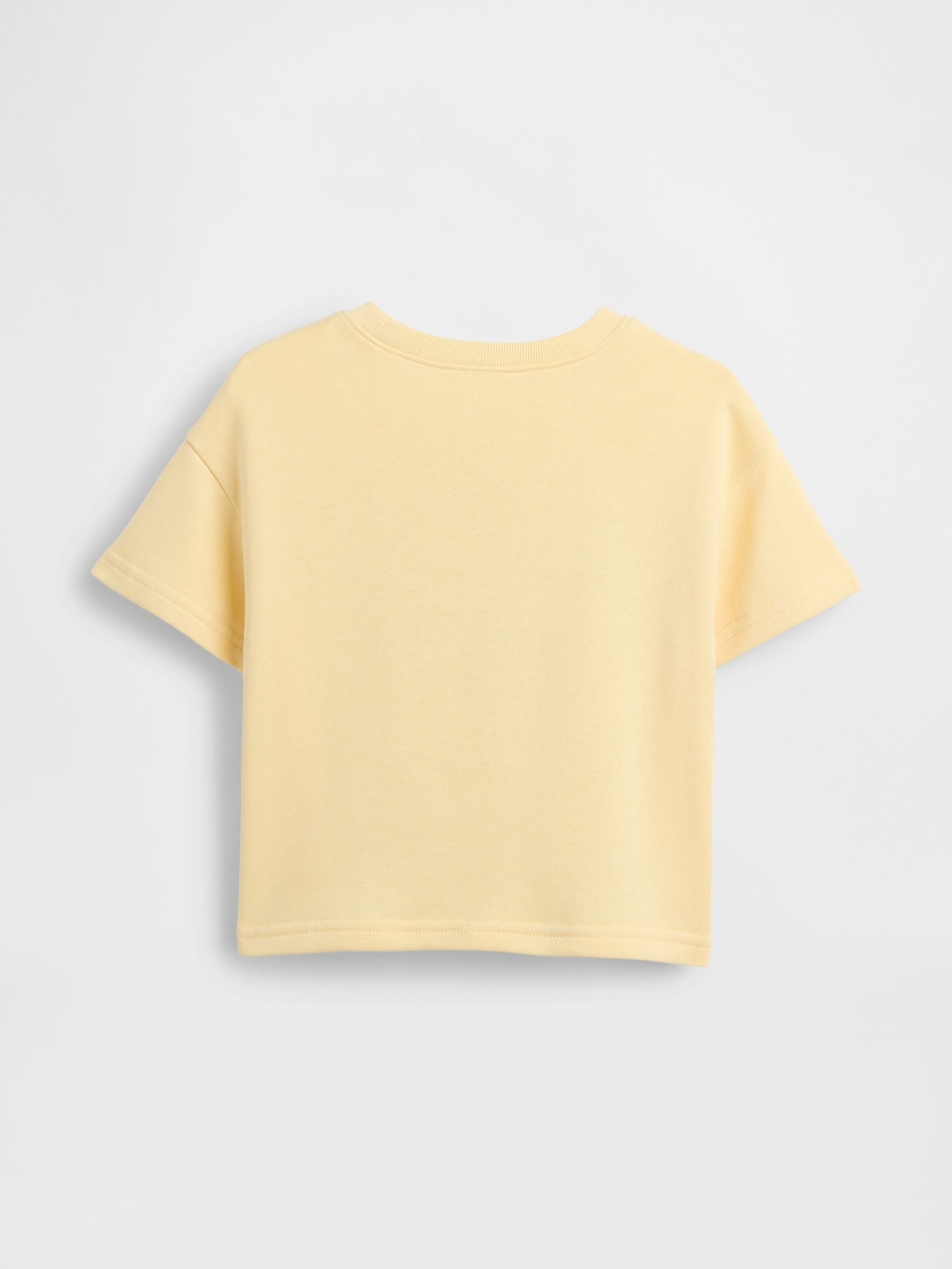 Yellow French Terry Short-Sleeve Sweatshirt - Image 2 of 3