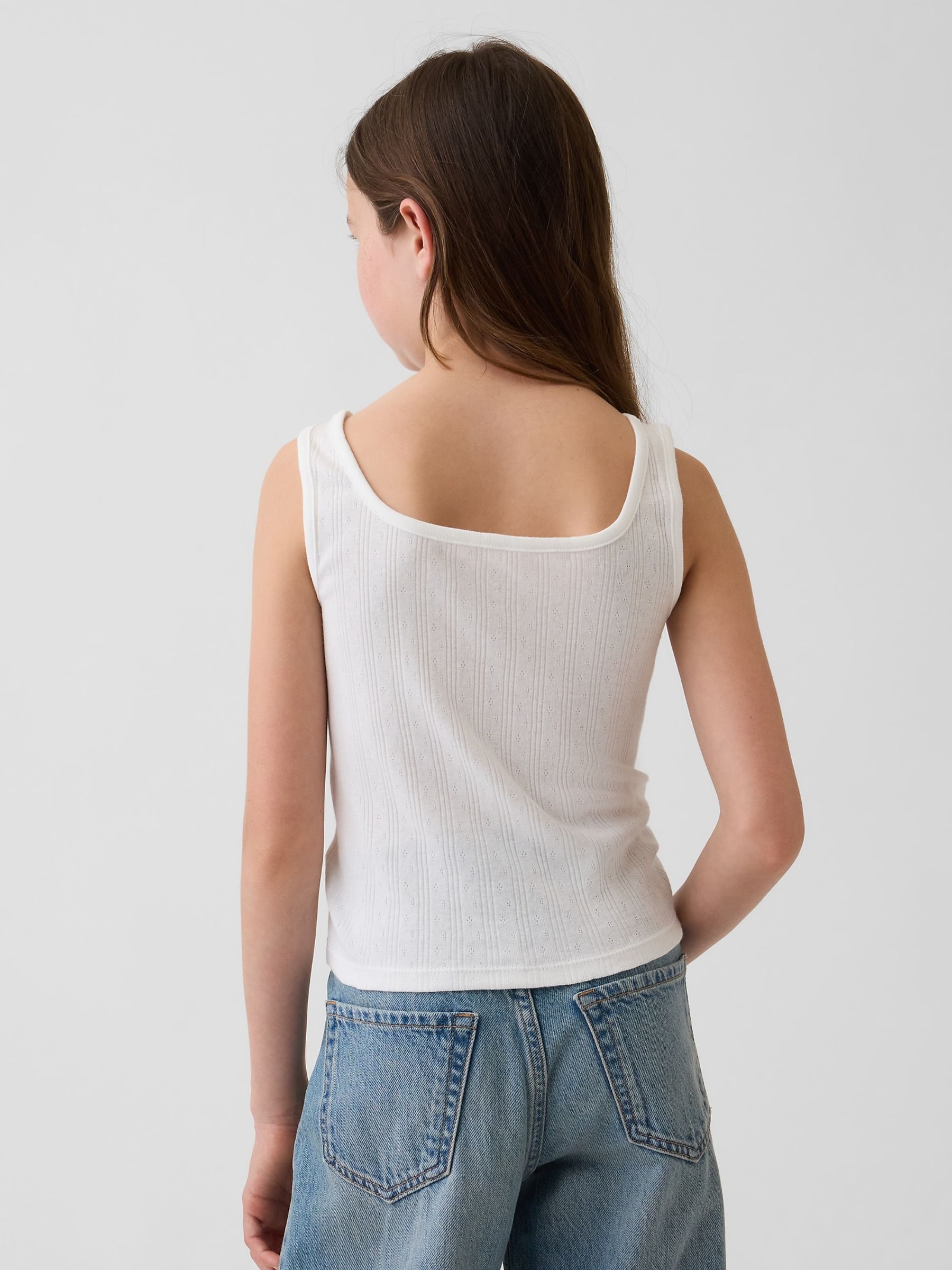 White Pointelle Vest - Image 2 of 4