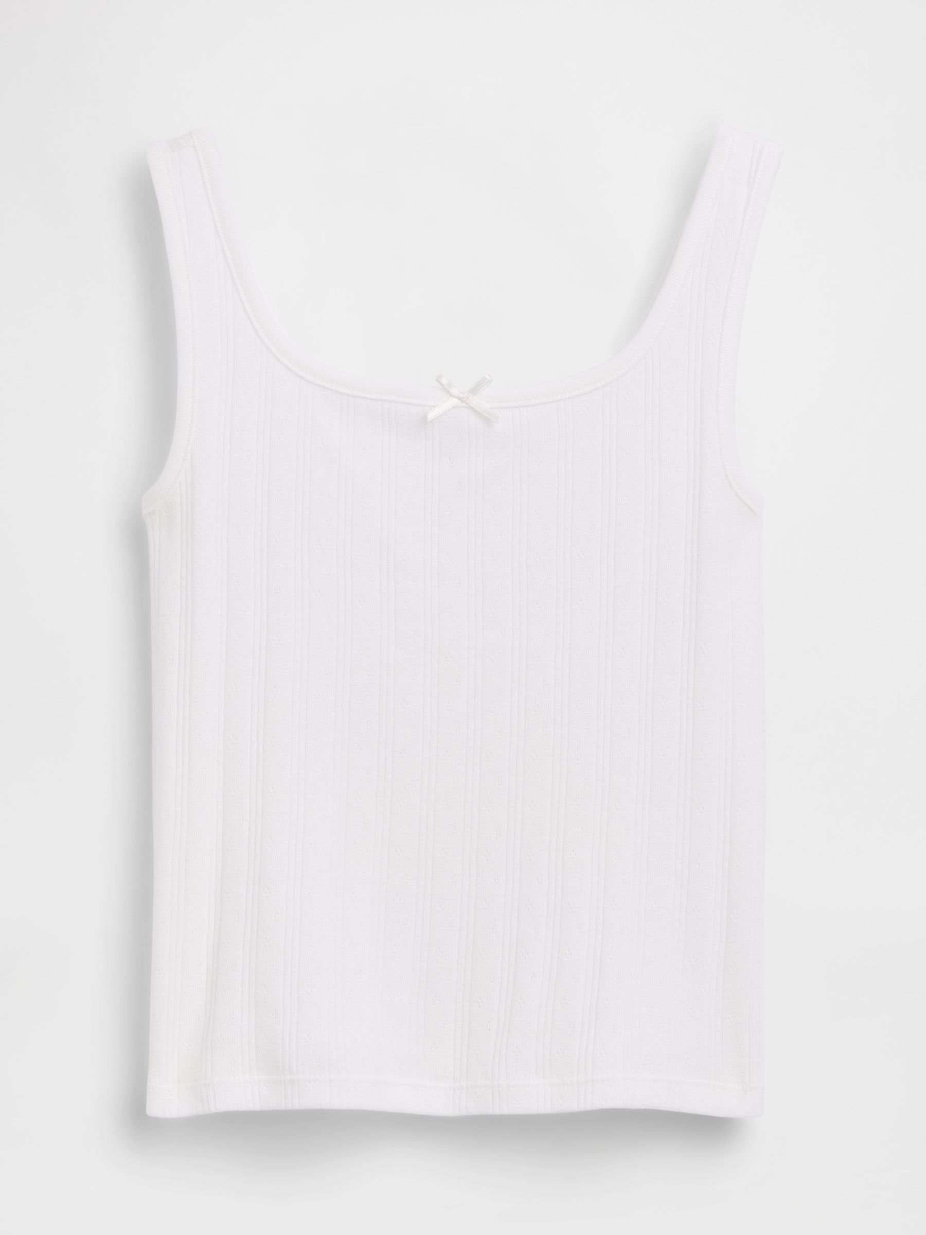 White Pointelle Vest - Image 3 of 4
