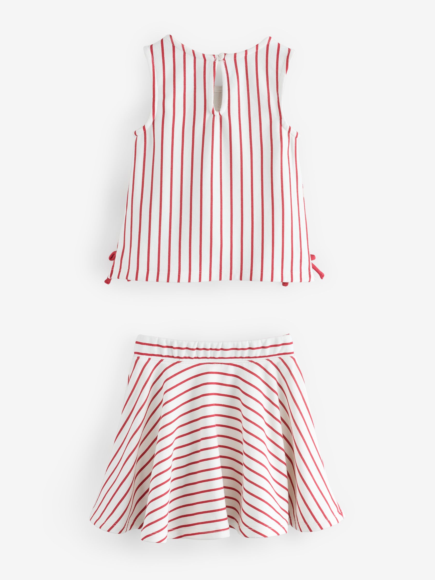 Red Stripe VintageSoft Bow Skort Set - Image 2 of 4