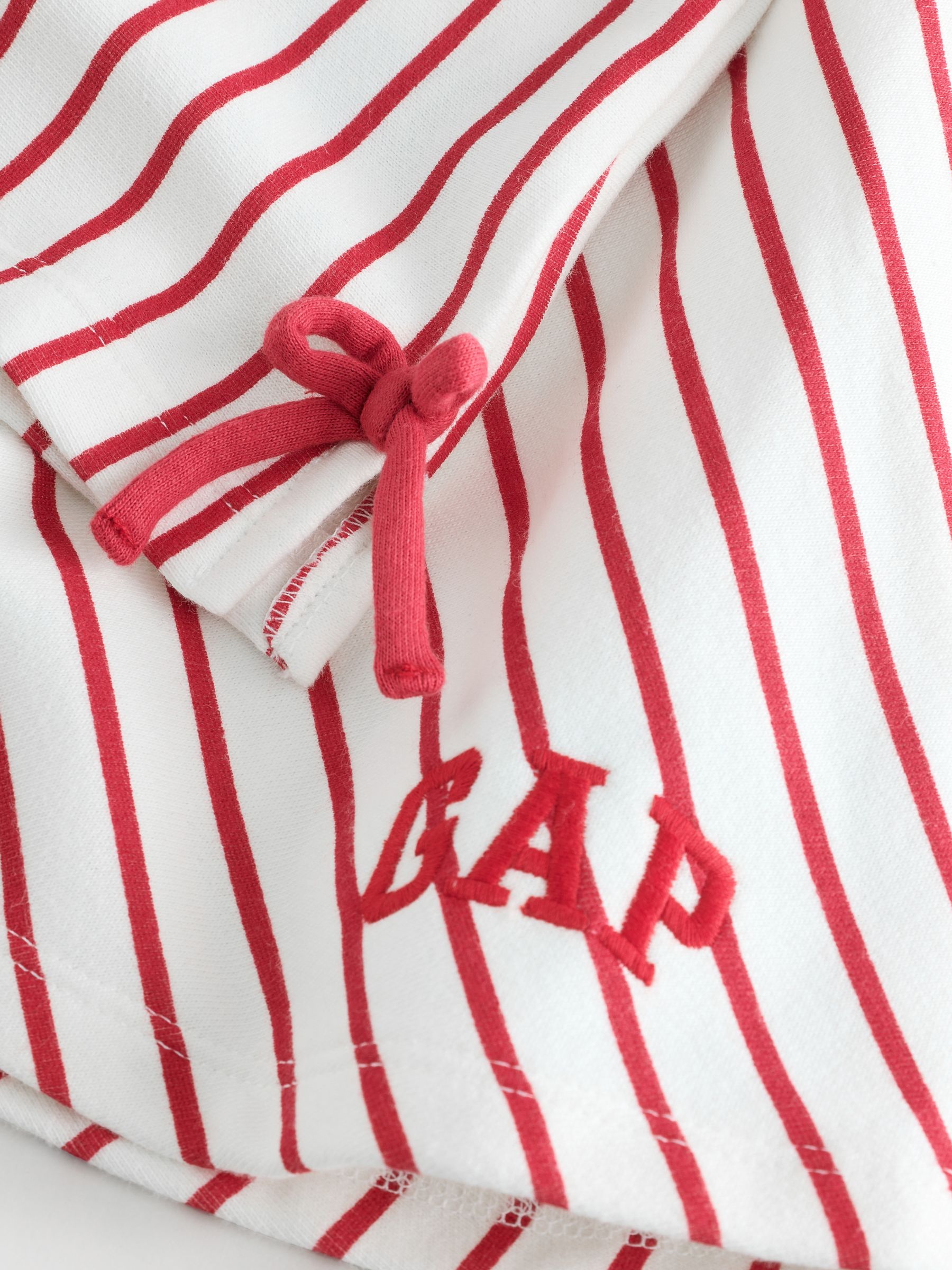 Red Stripe VintageSoft Bow Skort Set - Image 3 of 4