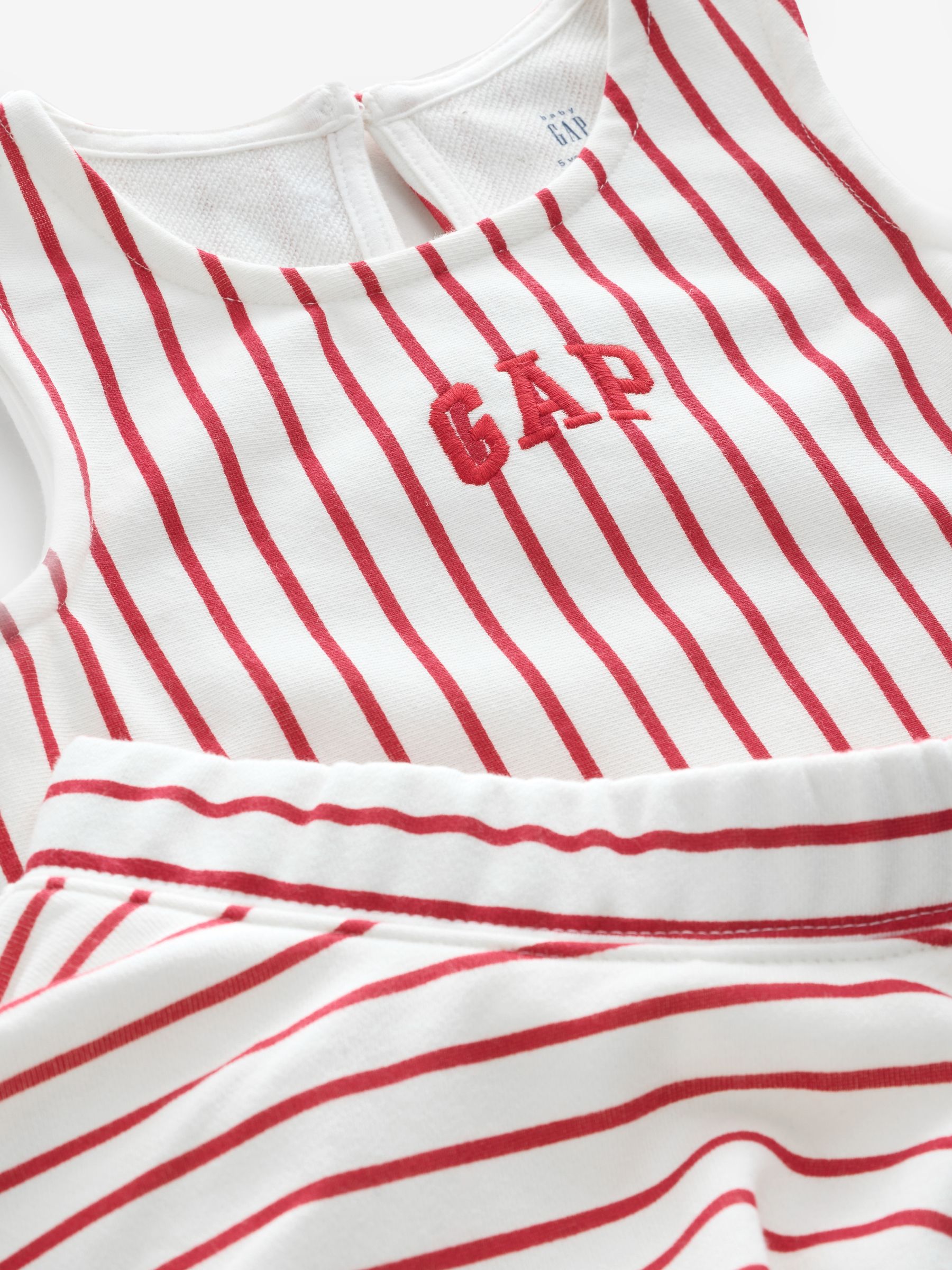 Red Stripe VintageSoft Bow Skort Set - Image 4 of 4