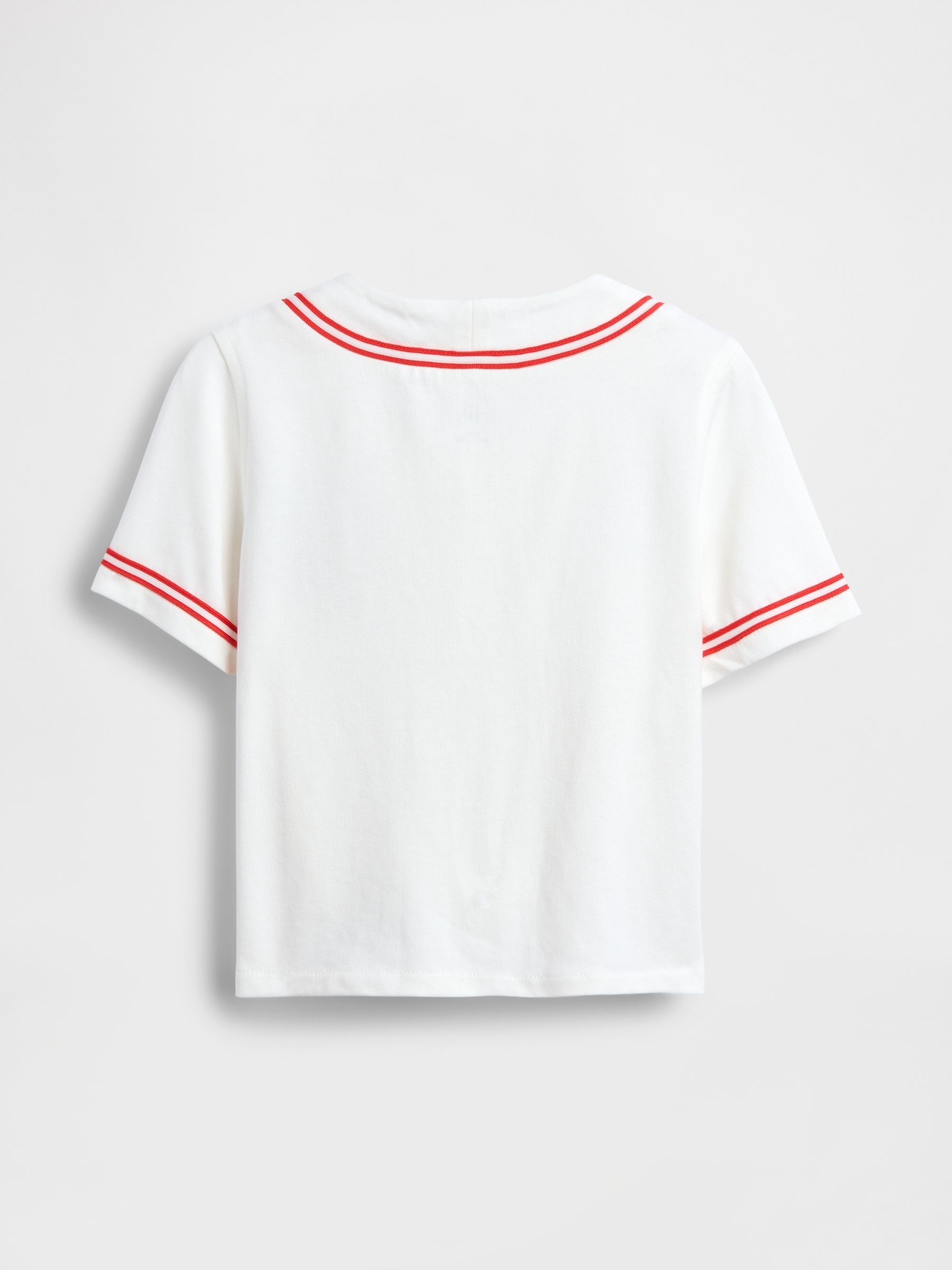 White Brannan Bear Logo Baseball Jersey T-Shirt - Image 3 of 4