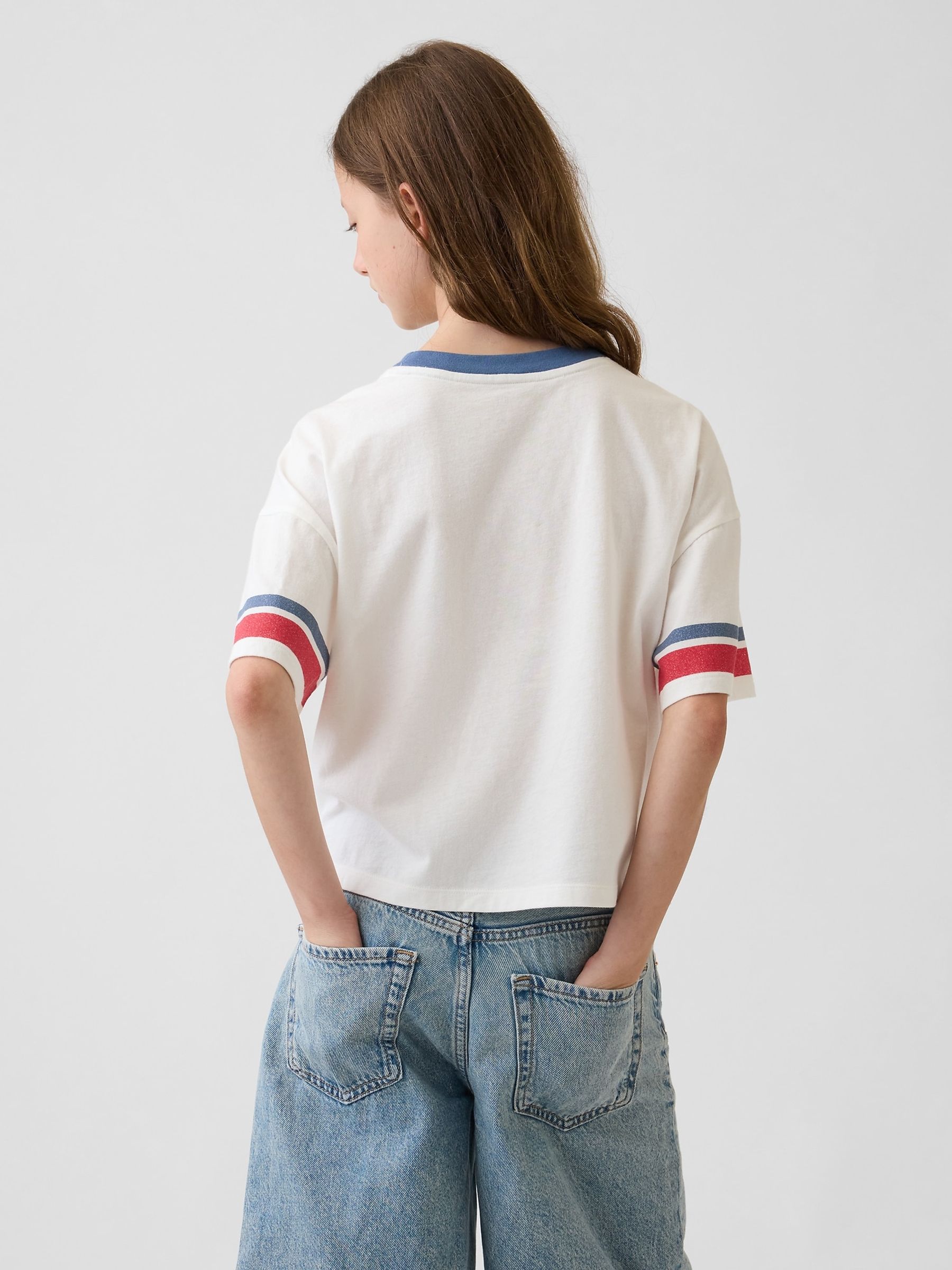 White Cherry Oversized Graphic Short Sleeve T-Shirt - Image 2 of 4