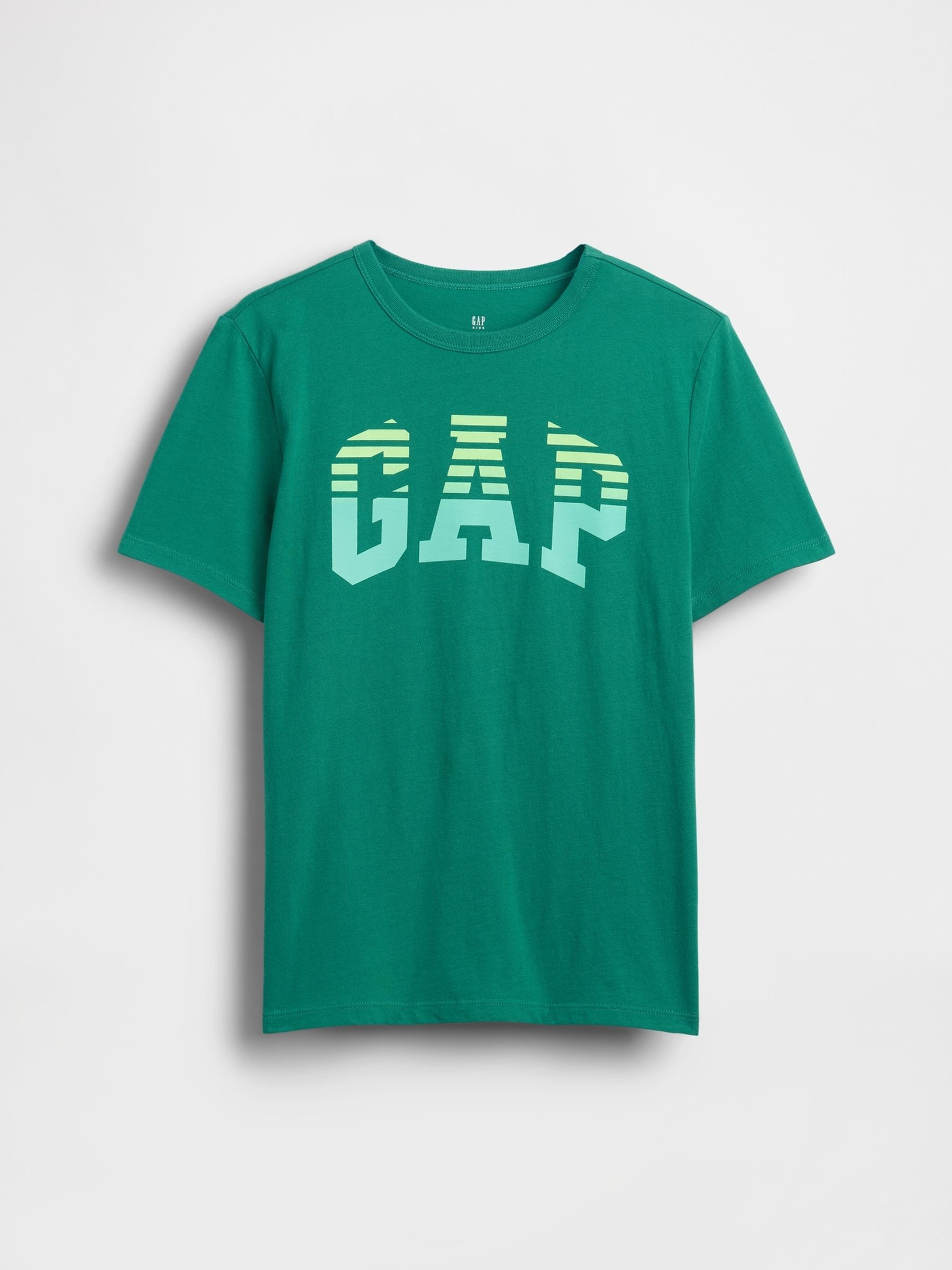 Green Gradiant Graphic Short Sleeve T-Shirt - Image 1 of 3
