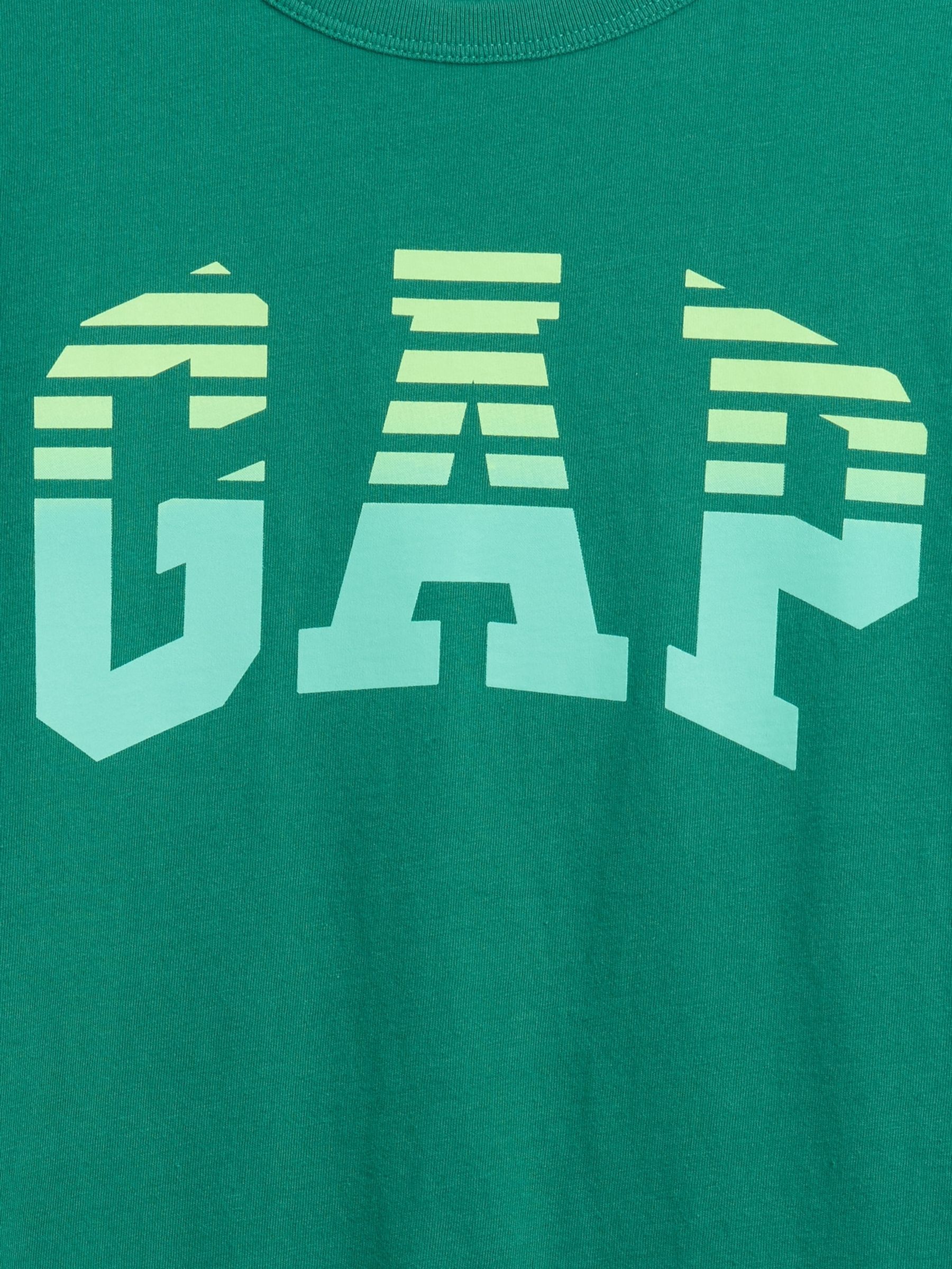 Green Gradiant Graphic Short Sleeve T-Shirt - Image 3 of 3