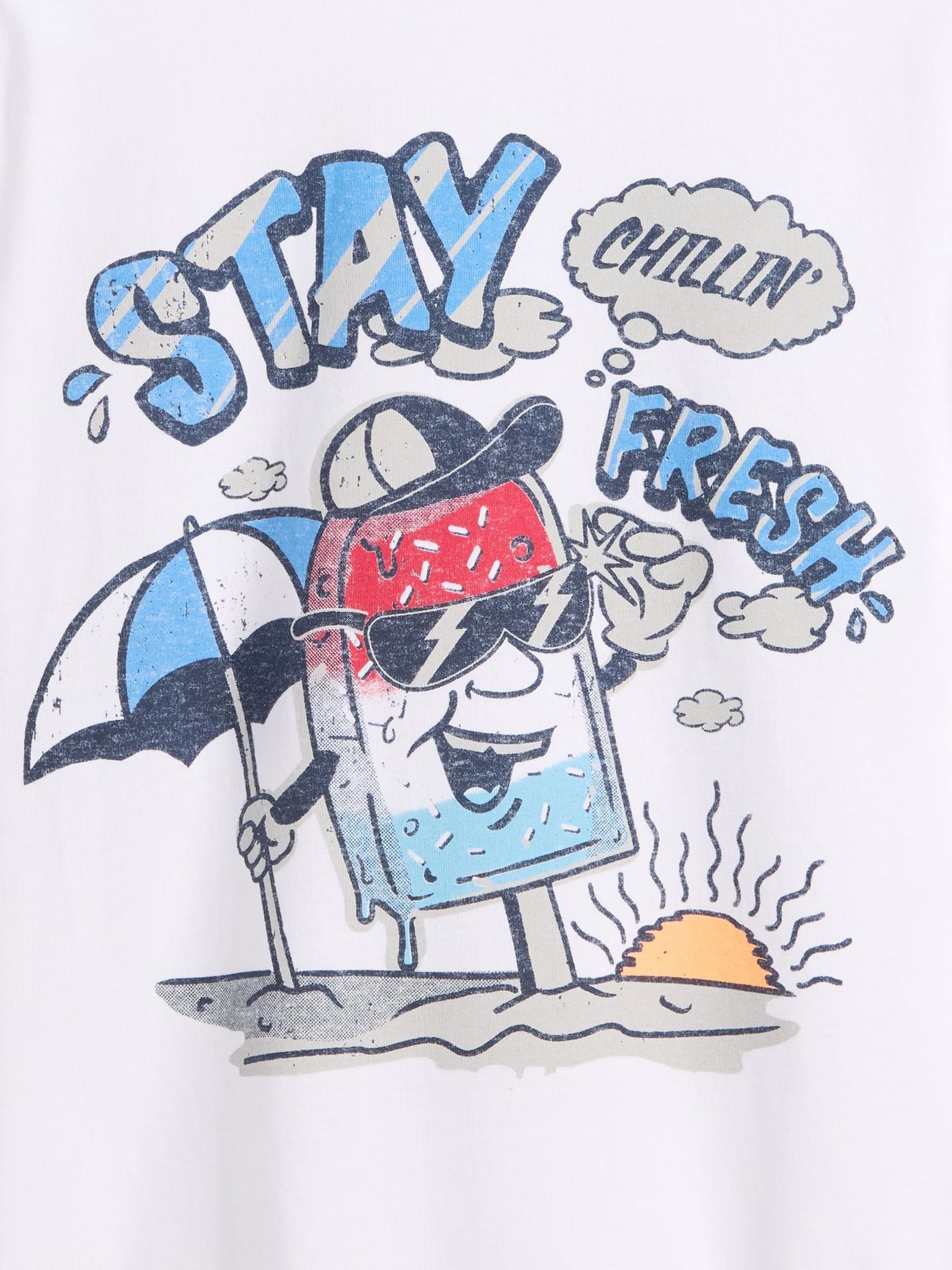 White Graphic Short Sleeve T-Shirt - Image 3 of 3