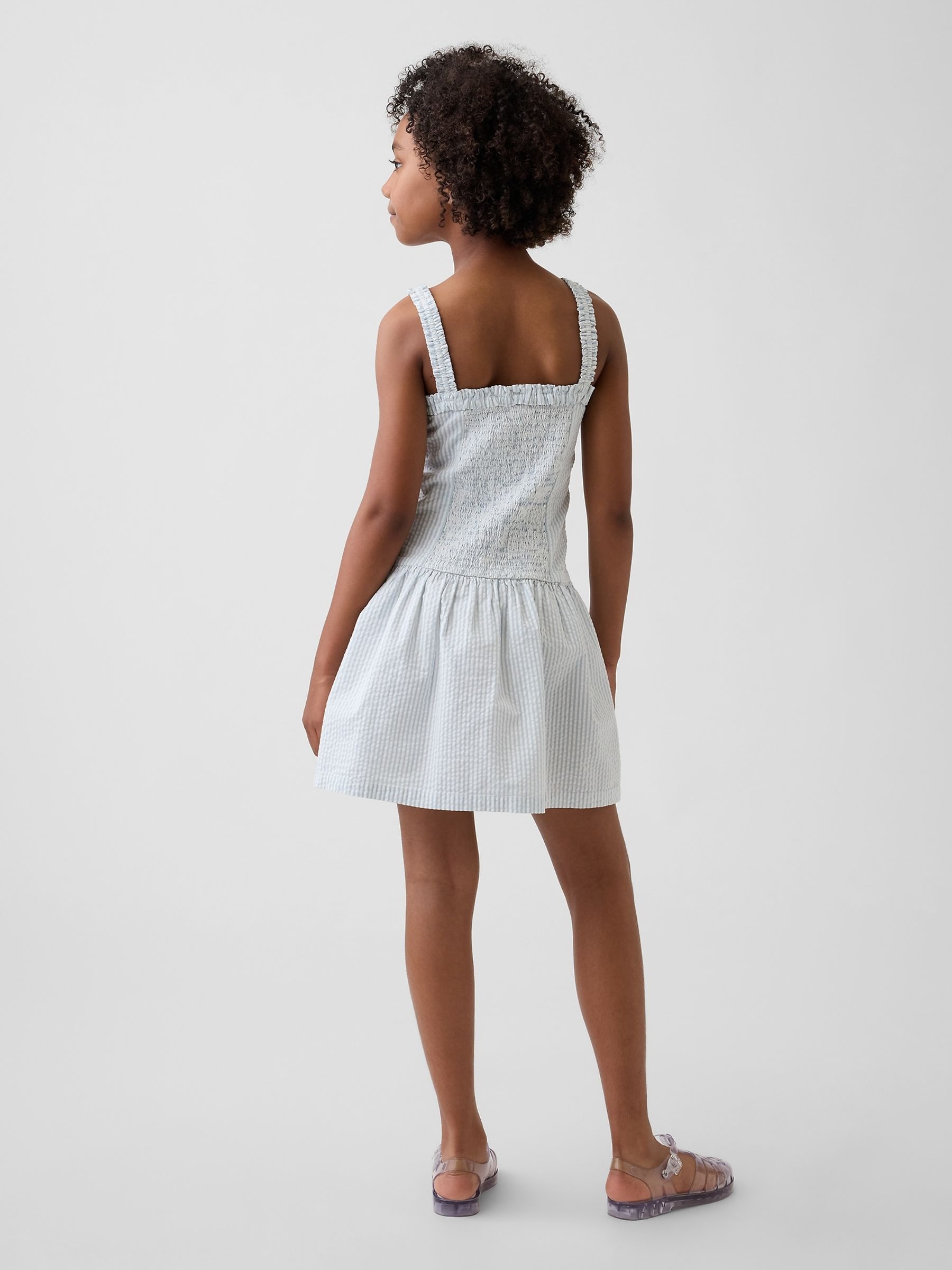 Blue Drop-Waist Dress - Image 2 of 4
