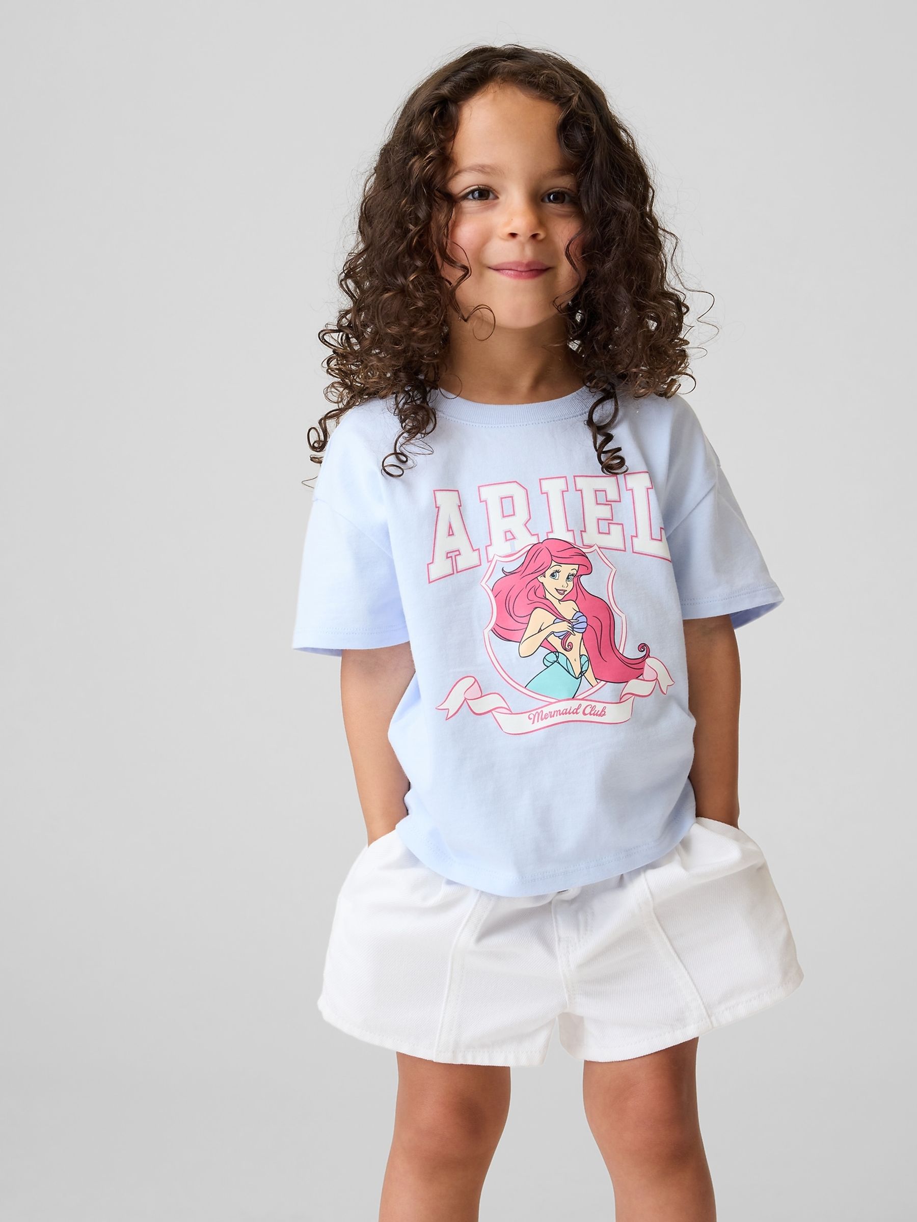 Blue Ariel Graphic Short Sleeve T-Shirt - Image 1 of 4