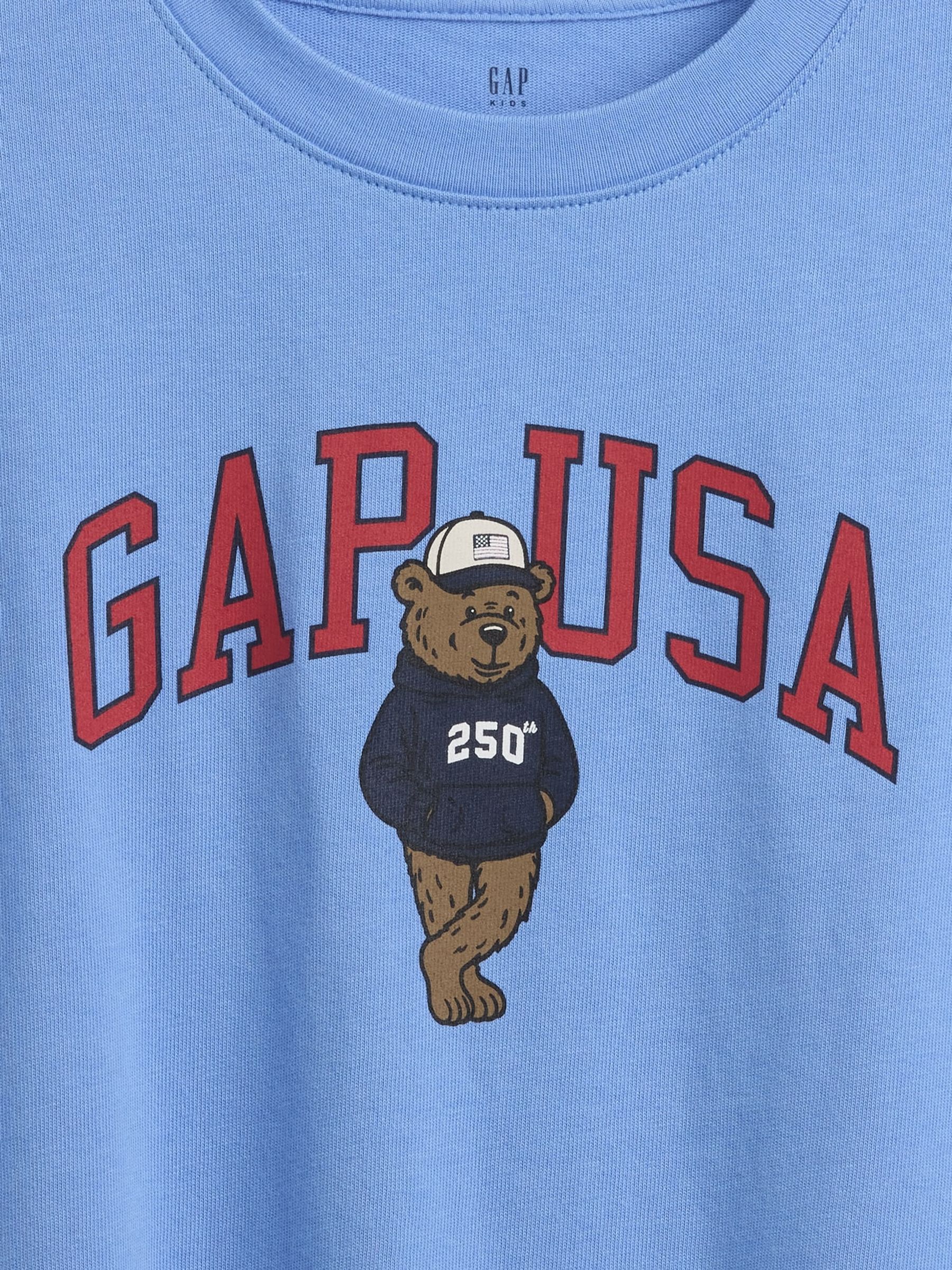 Blue USA Logo Short Sleeve T-Shirt - Image 3 of 3