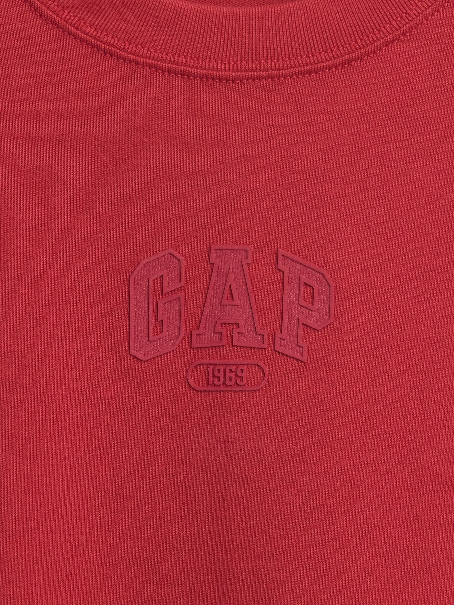 Red Oversized Heavyweight Logo Short Sleeve T-Shirt - Image 3 of 3