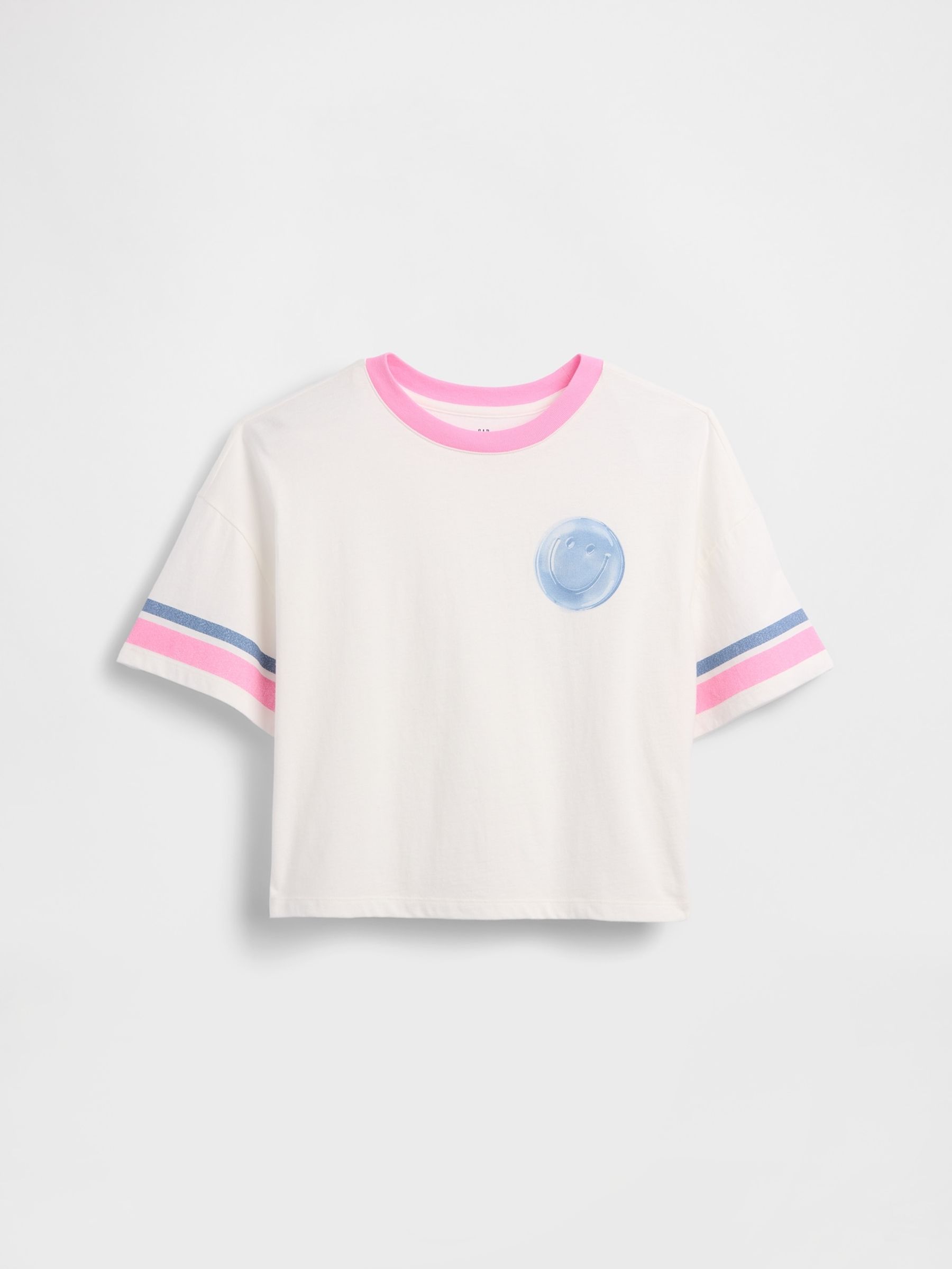 White Oversized Graphic Short Sleeve T-Shirt - Image 3 of 4
