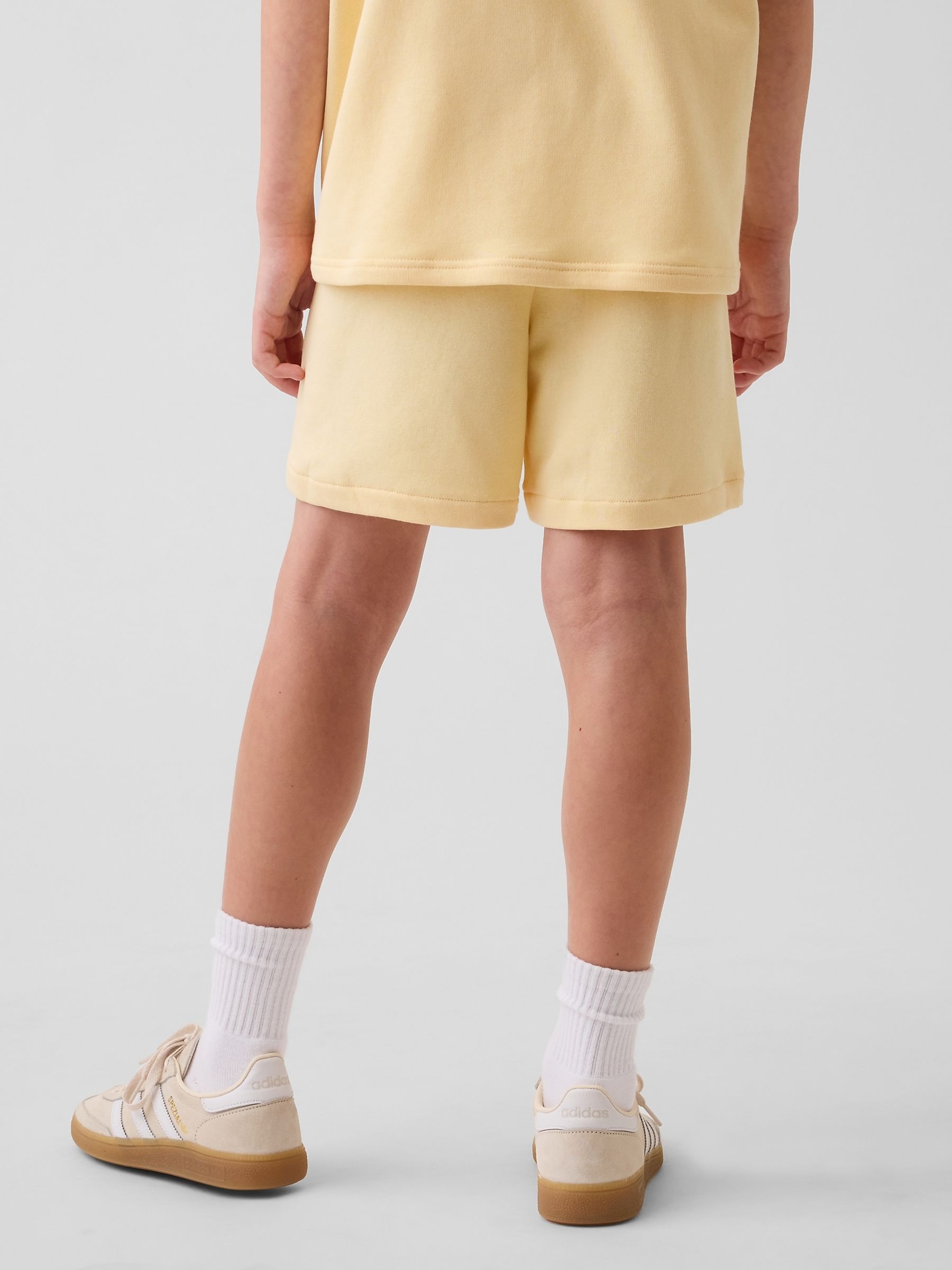 Yellow Relaxed Pull On French Terry Shorts - Image 2 of 3