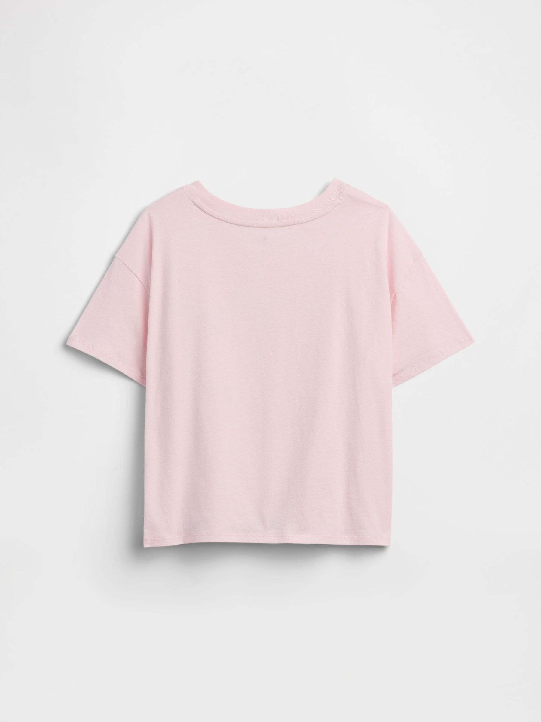 Pink Oversized Knot-Tie Graphic Short Sleeve T-Shirt - Image 2 of 3