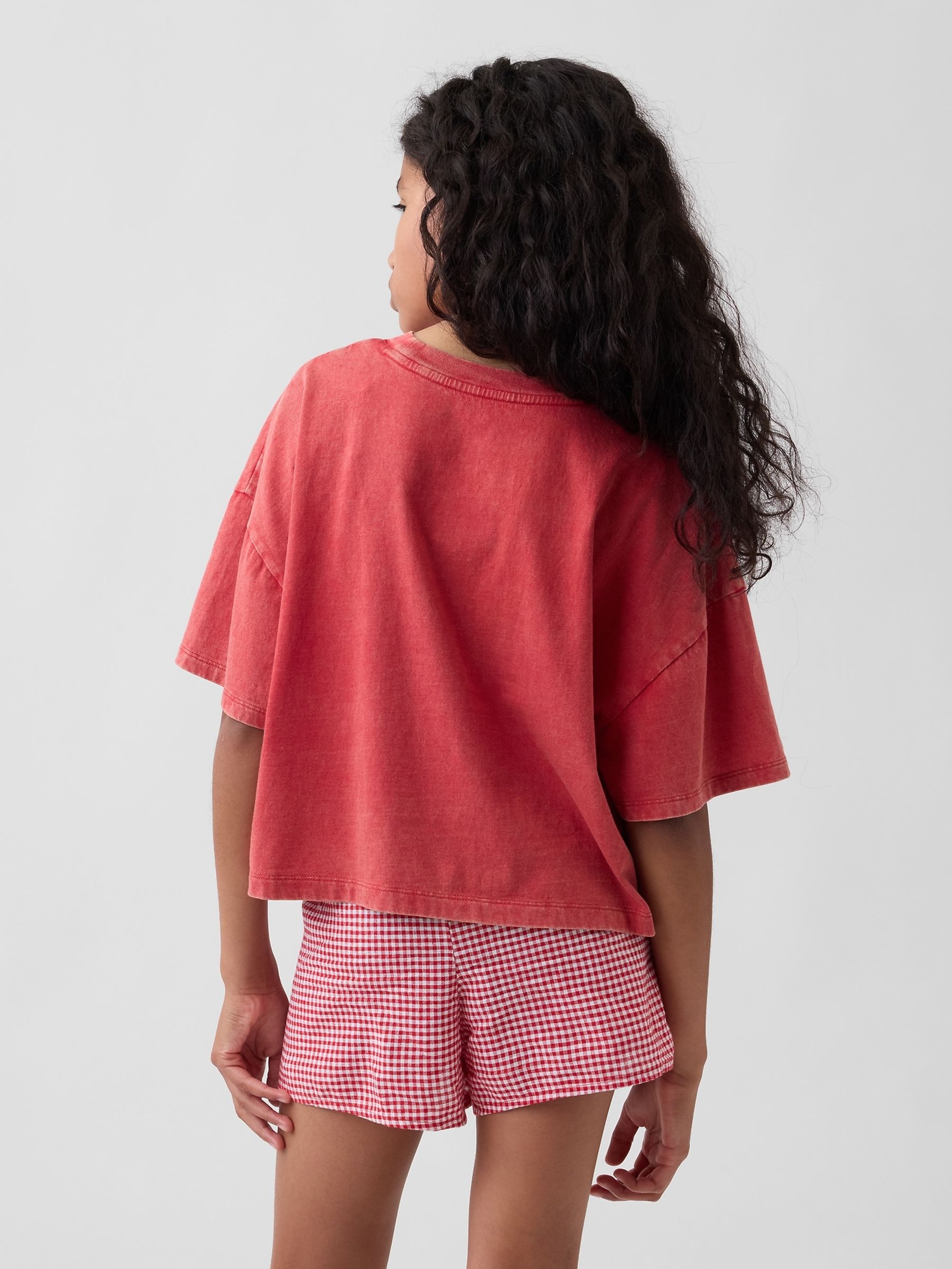 Red Oversized Graphic Short Sleeve T-Shirt - Image 2 of 4 Red Oversized Graphic Short Sleeve T-Shirt - Image 2 of 4