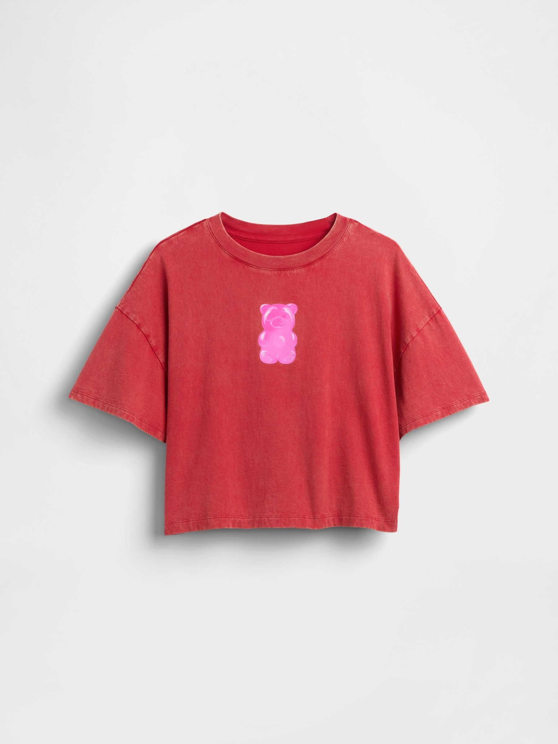 Red Oversized Graphic Short Sleeve T-Shirt - Image 3 of 4