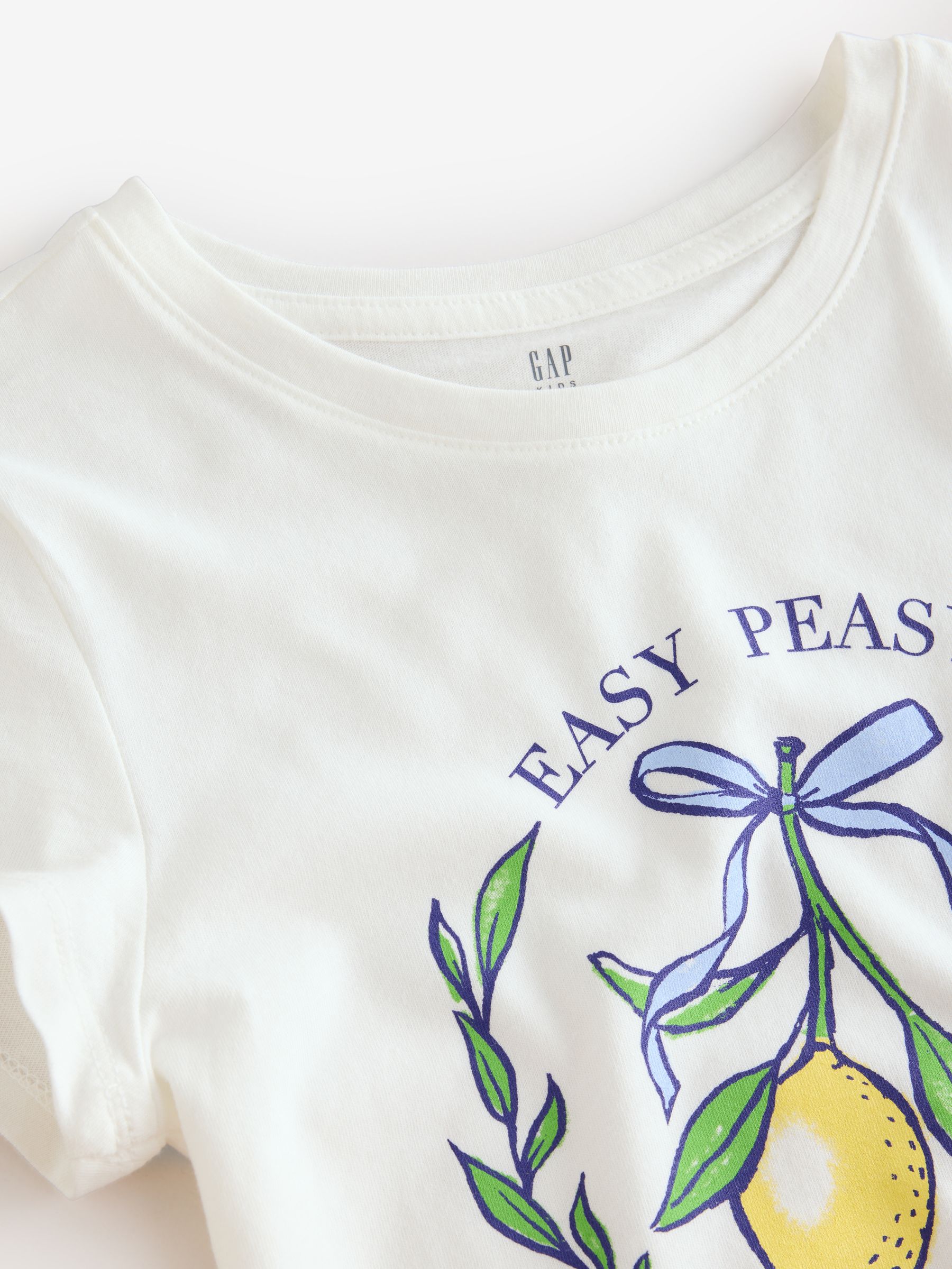 White Lemon Graphic Short Sleeve T-Shirt - Image 3 of 4