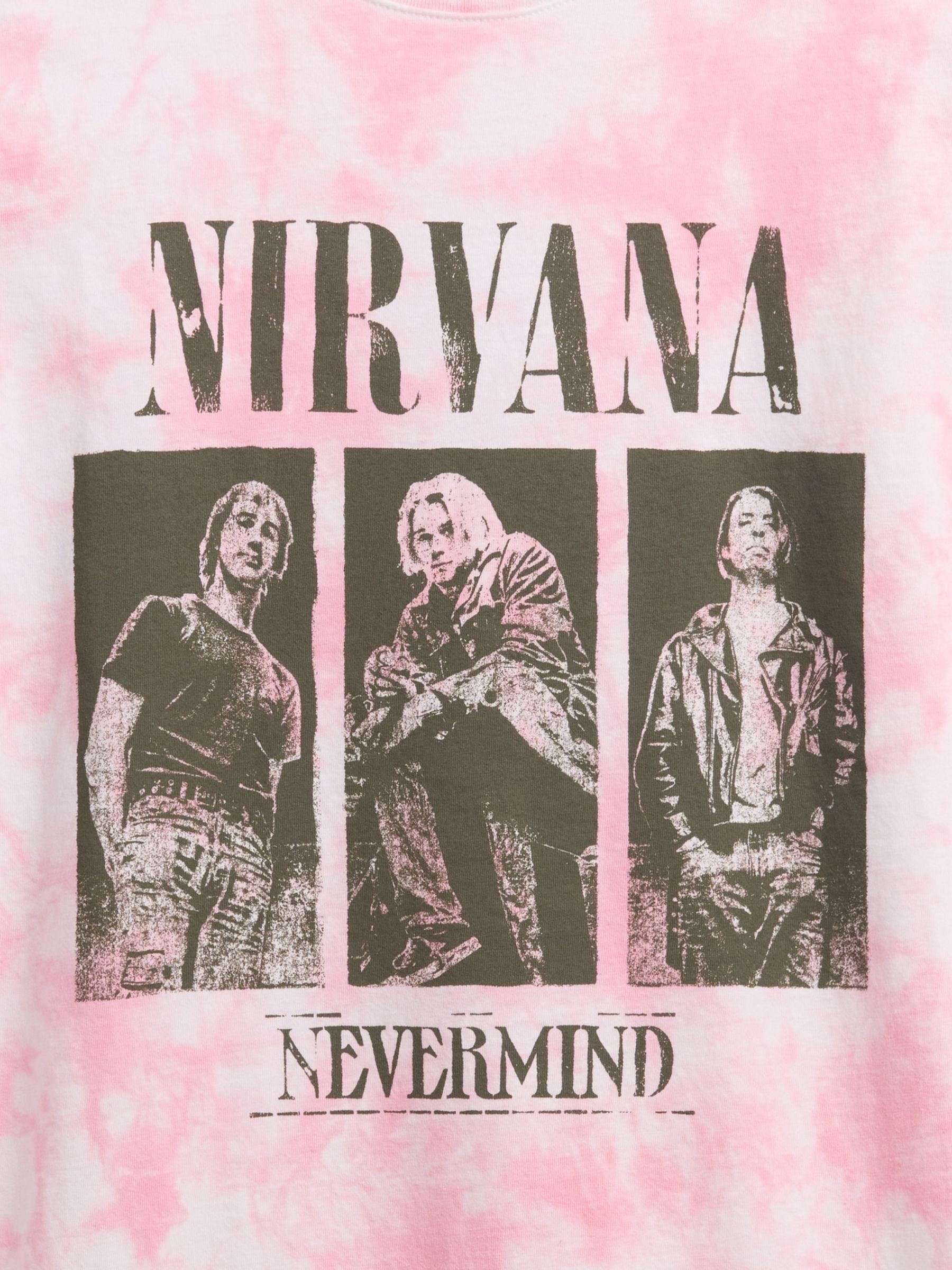 Pink Nirvana Relaxed Graphic Short Sleeve T-Shirt - Image 2 of 2