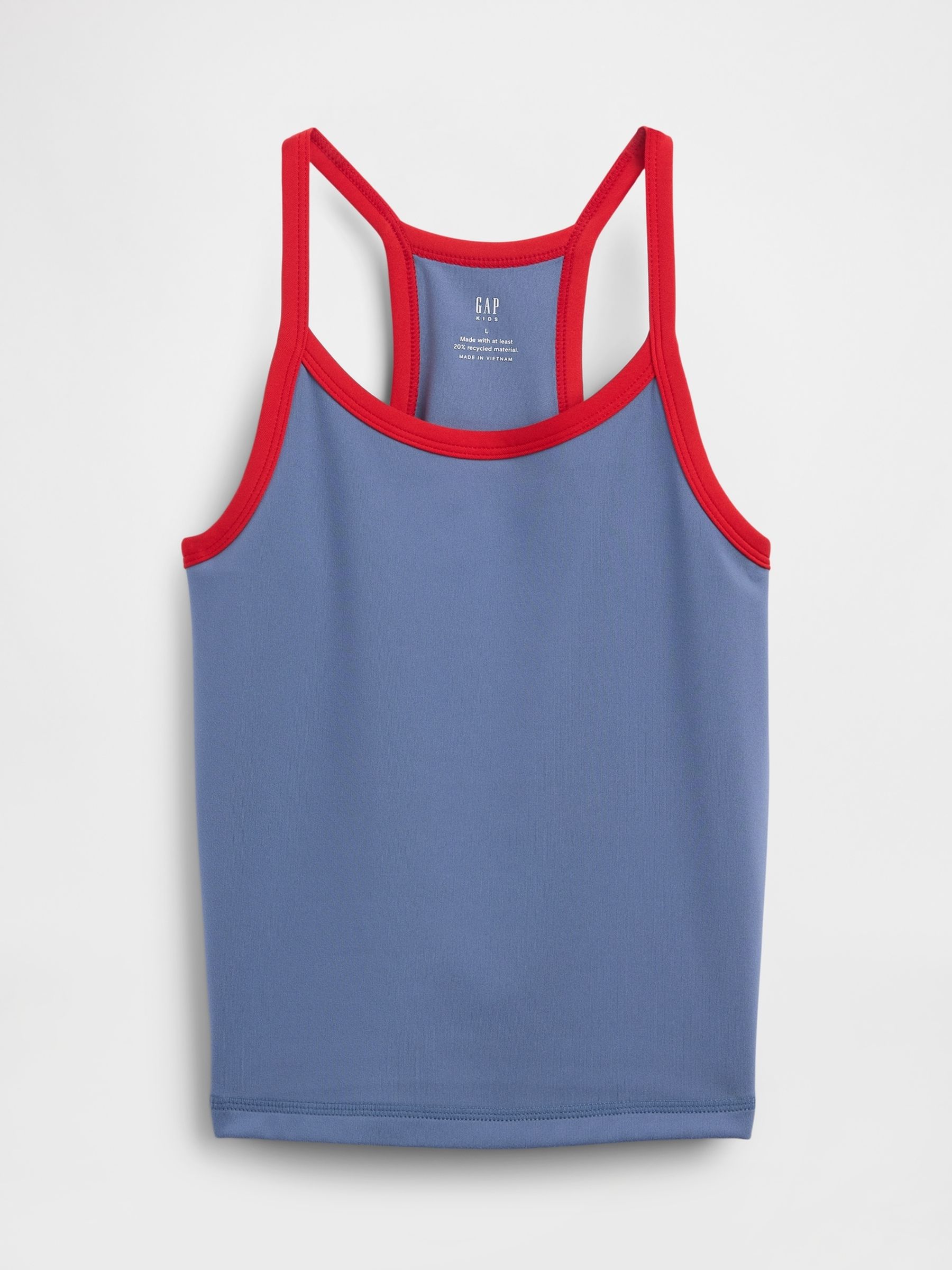 Blue Racerback Active Vest - Image 4 of 5