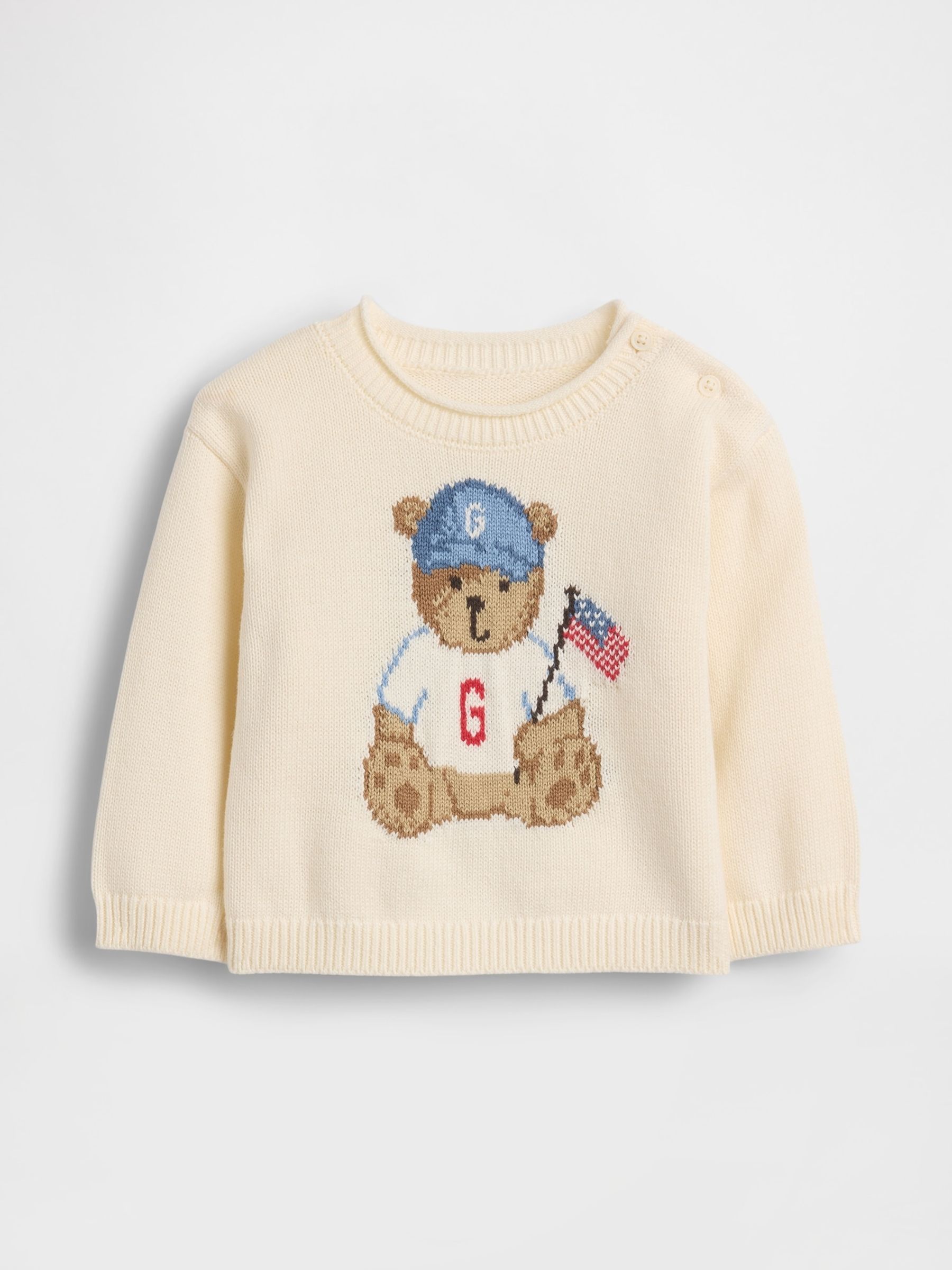 Cream Brannan Bear Americana Jumper - Image 1 of 2