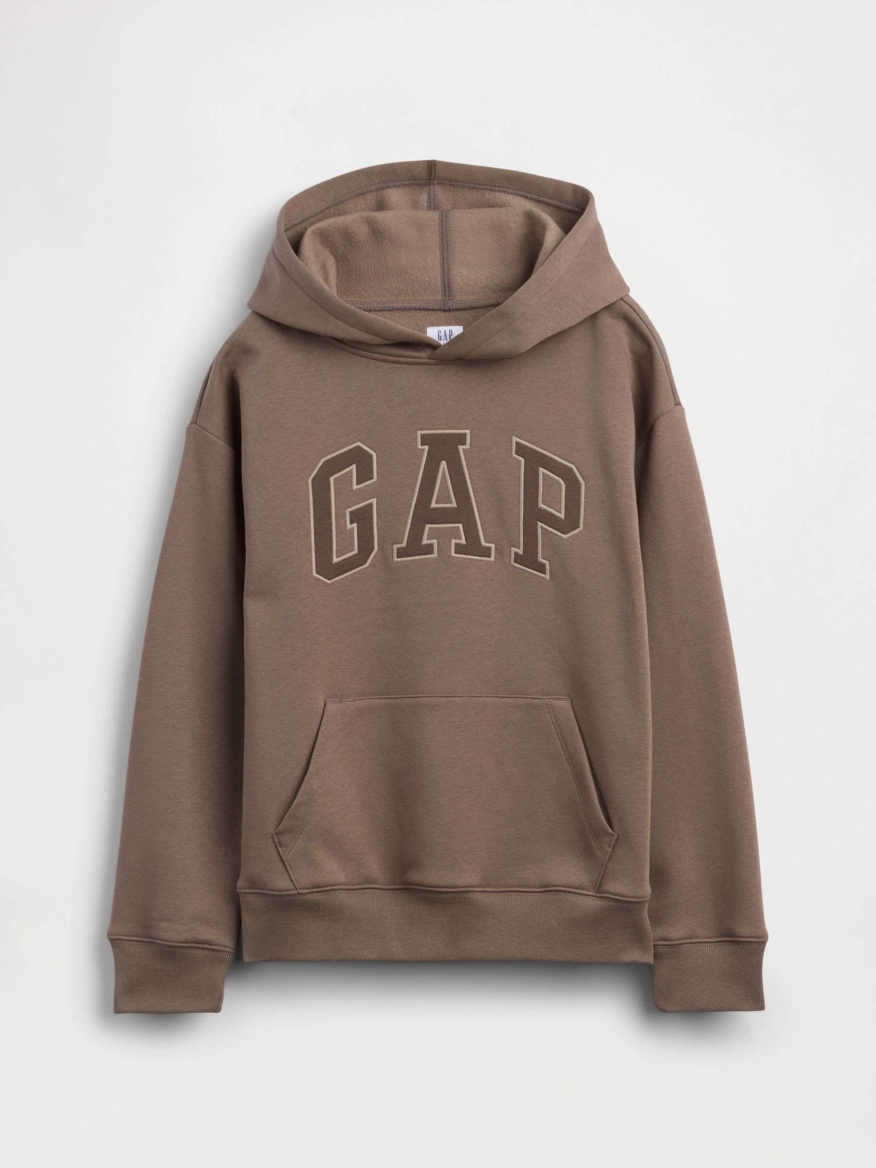 Brown Relaxed Gap Logo Hoodie - Image 1 of 2