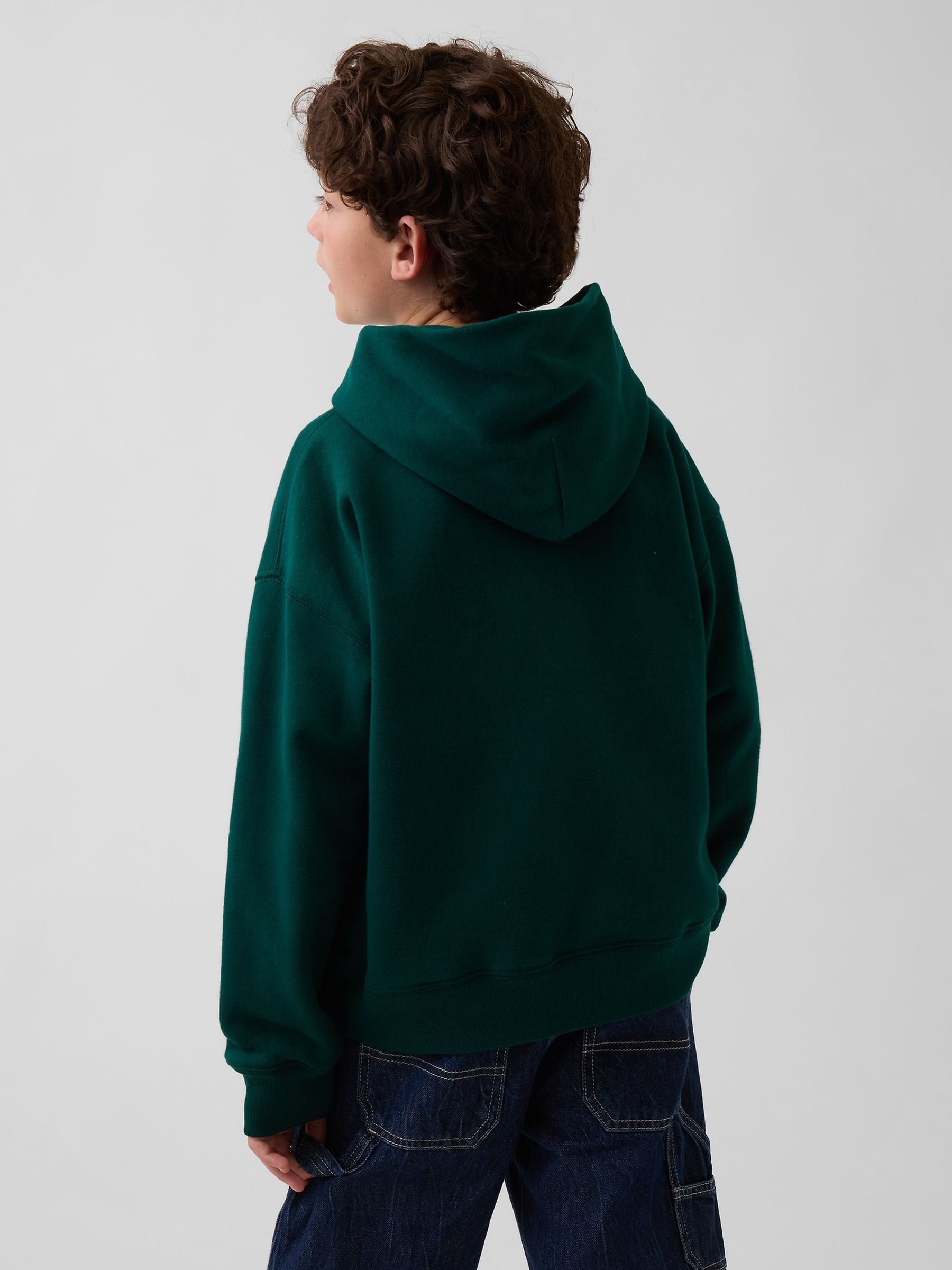 Green VintageSoft Relaxed Brannan Bear Logo Hoodie - Image 2 of 5