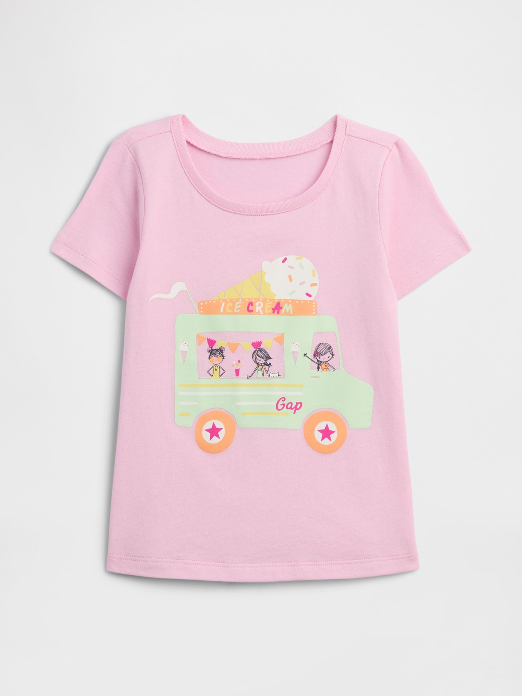Pink Graphic Short Sleeve T-Shirt - Image 1 of 3
