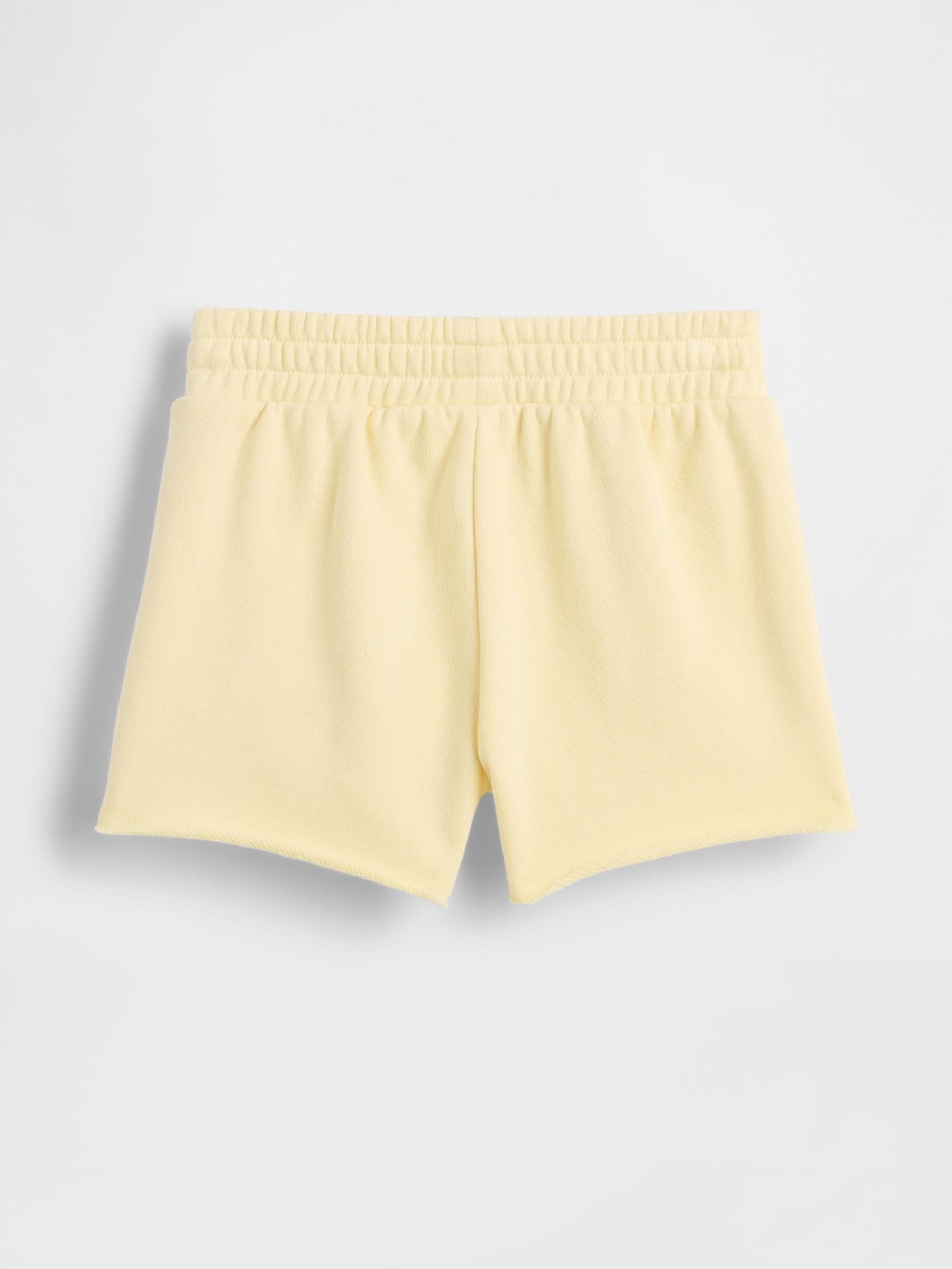 Yellow Pull On French Terry Shorts - Image 3 of 4