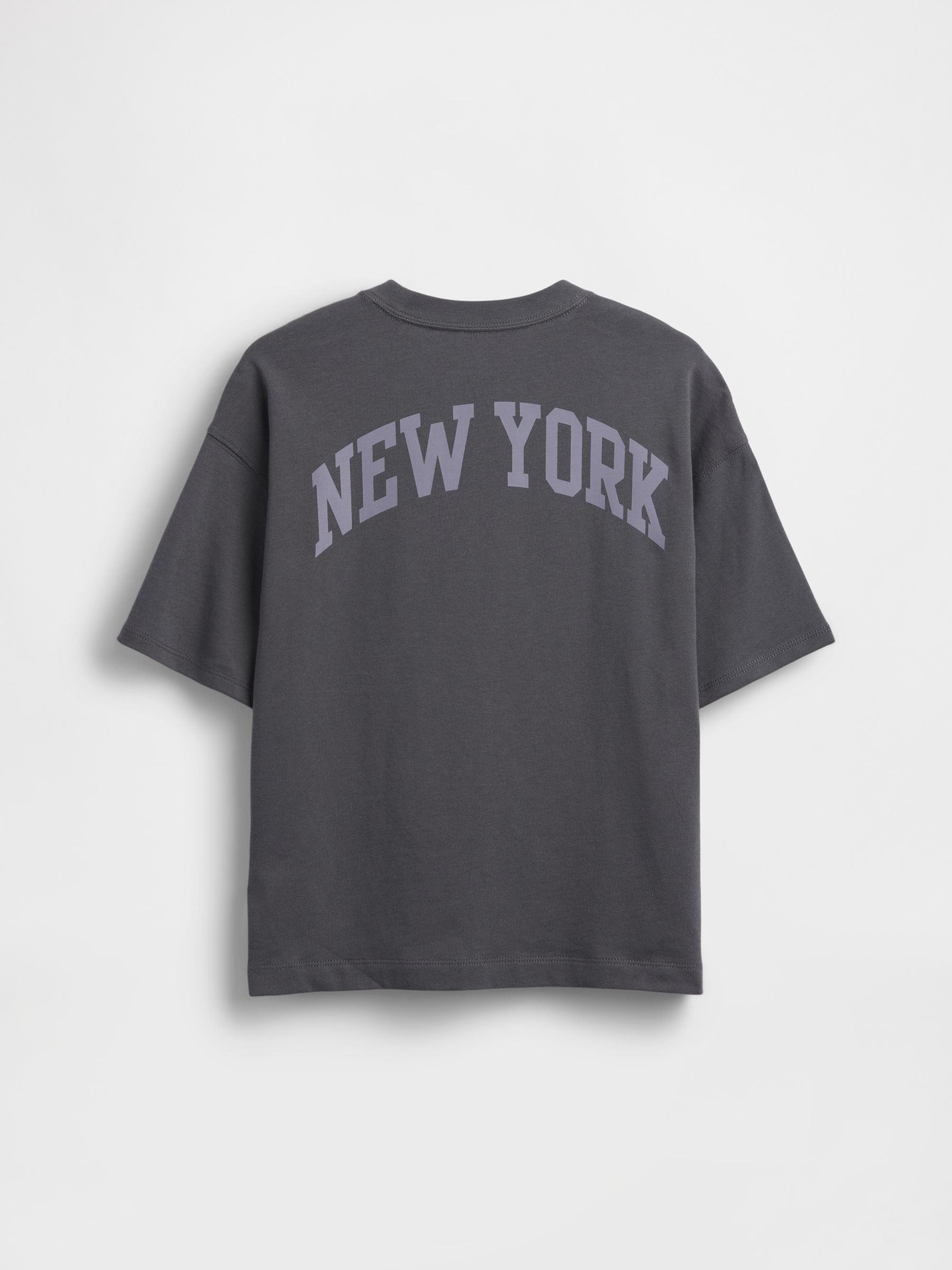 Grey Oversized Heavyweight Logo Short Sleeve T-Shirt - Image 2 of 3
