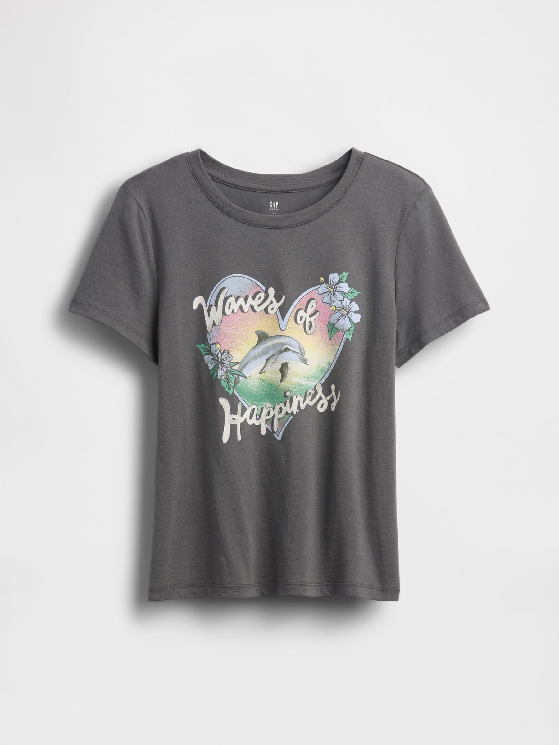 Grey Dolphin Graphic Short Sleeve T-Shirt - Image 2 of 4