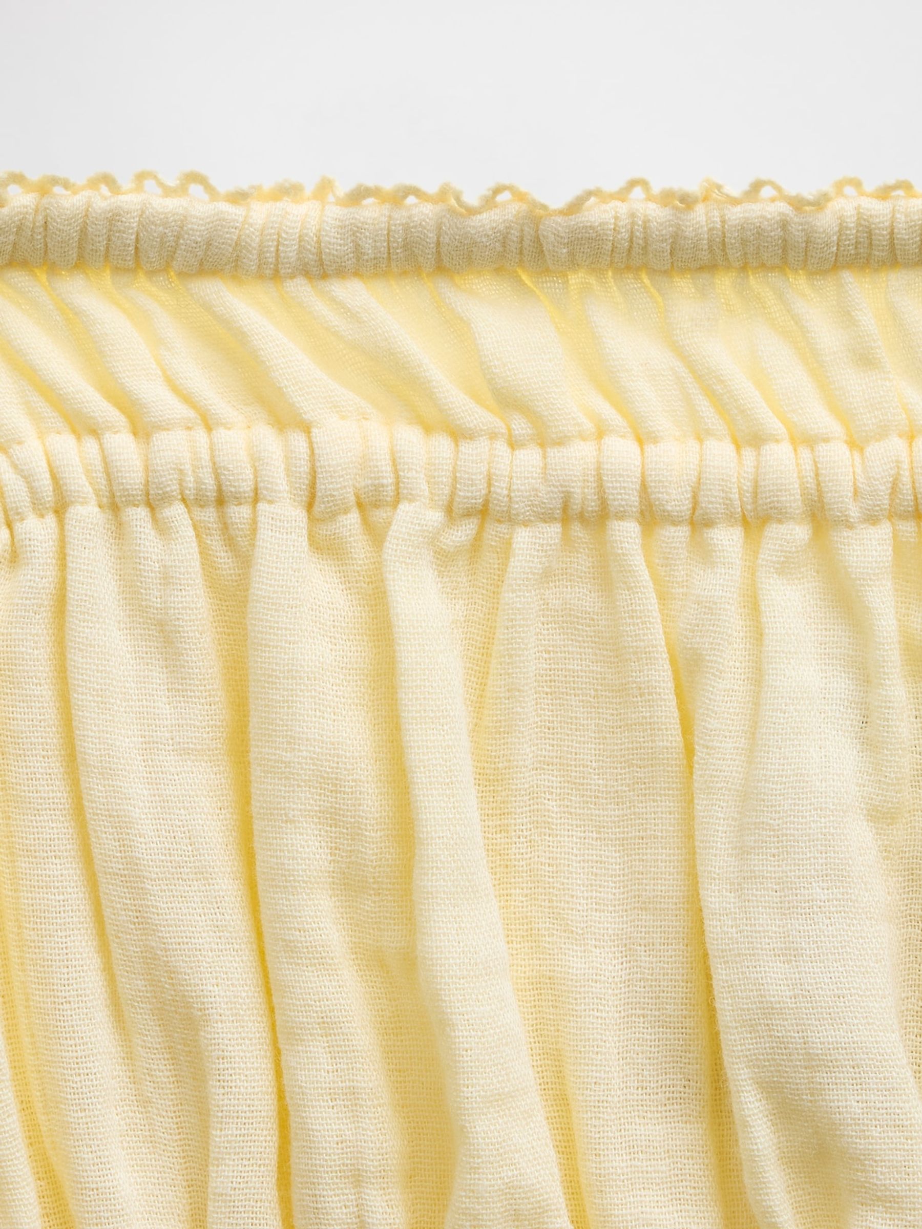 Yellow Gauze Midi Dress - Image 4 of 5