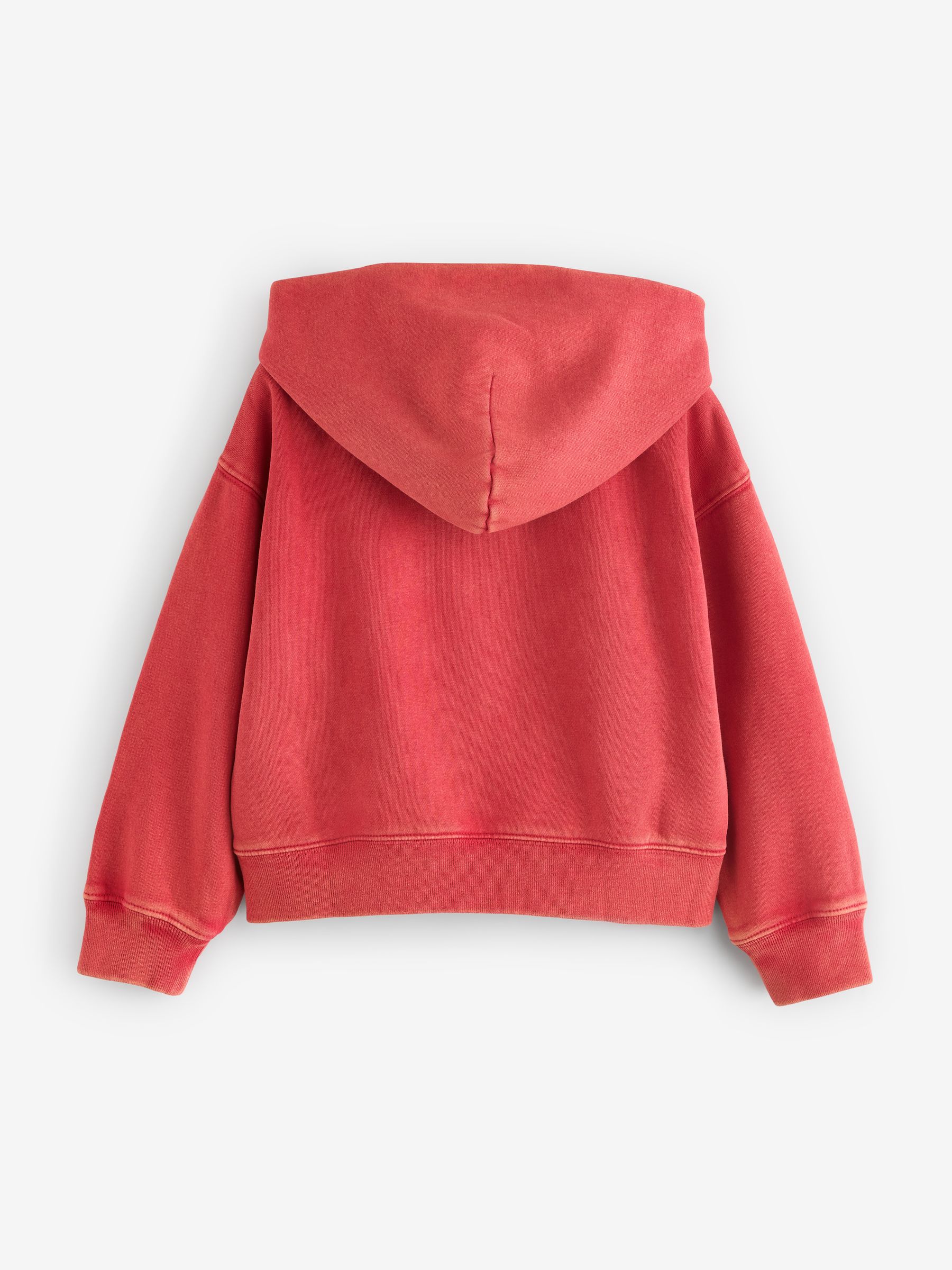 Red Monochrome VintageSoft Relaxed Logo Zip Hoodie - Image 2 of 4
