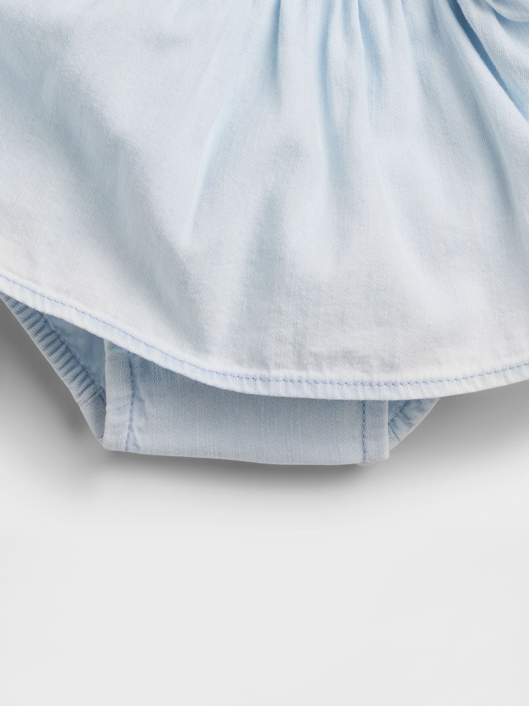 Blue Denim Bow Outfit Set - Image 3 of 3