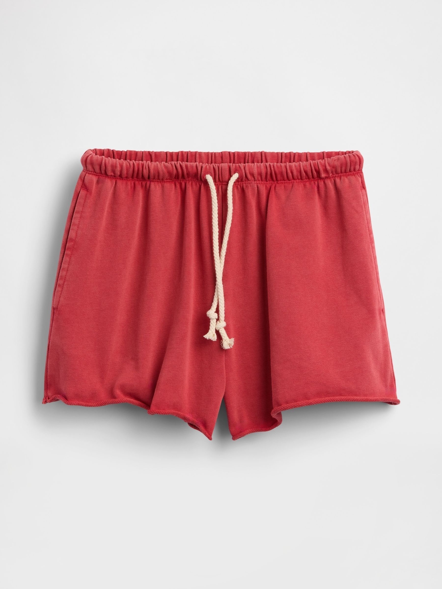 Red 3.5 inch VintageSoft French Terry Relaxed Sweat Shorts - Image 1 of 1
