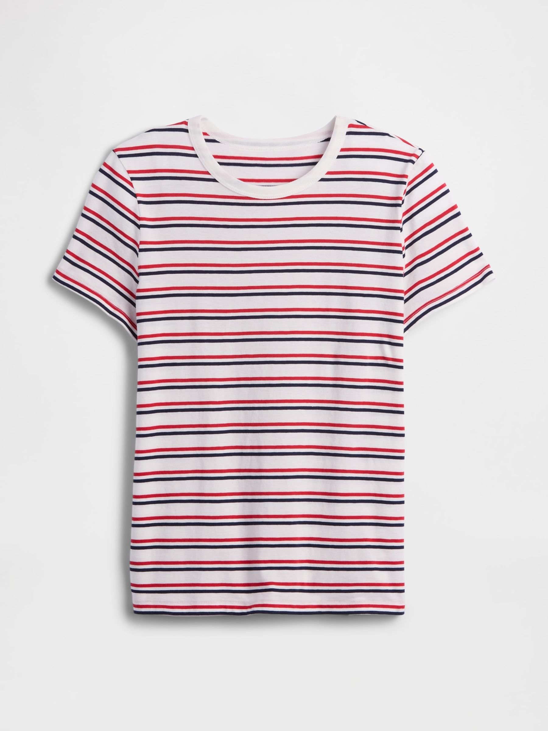 Brown Favourite Stripe Crew neck Short Sleeve T-Shirt - Image 5 of 5