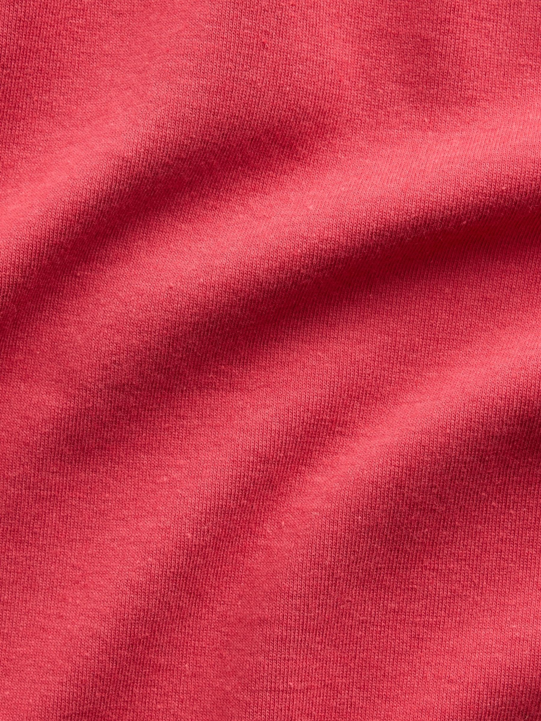 Red Modern Crew Neck Short Sleeve T-Shirt - Image 4 of 4