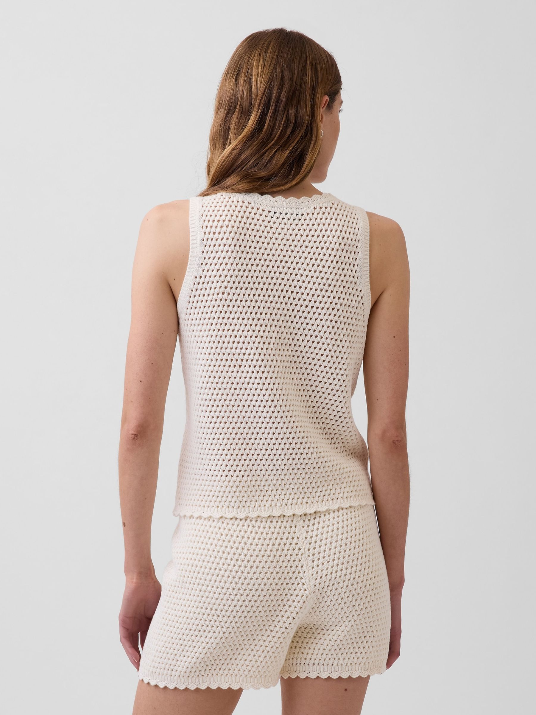 Cream Crochet Vest Top - Image 2 of 4
