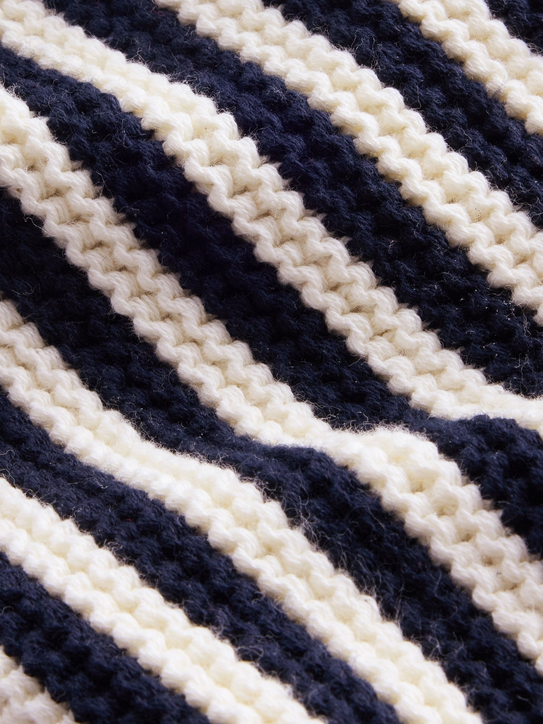 Black Crochet Stripe Mini Bag - Image 3 of 3 Black Crochet Stripe Mini Bag - Image 3 of 3