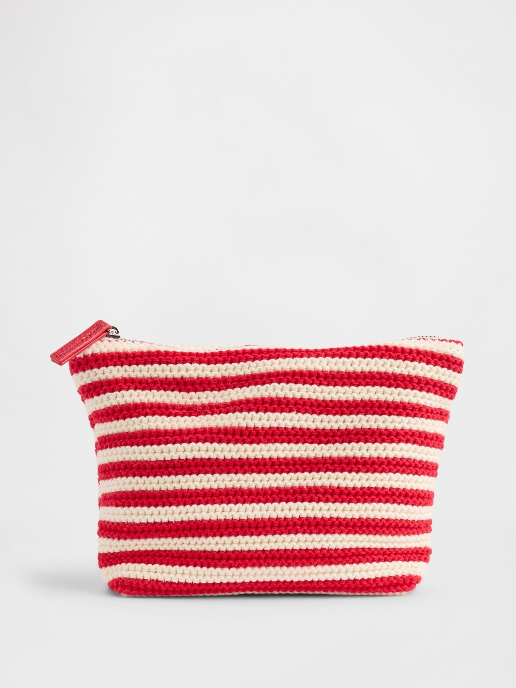 Red Crochet Zip Pouch - Image 1 of 3