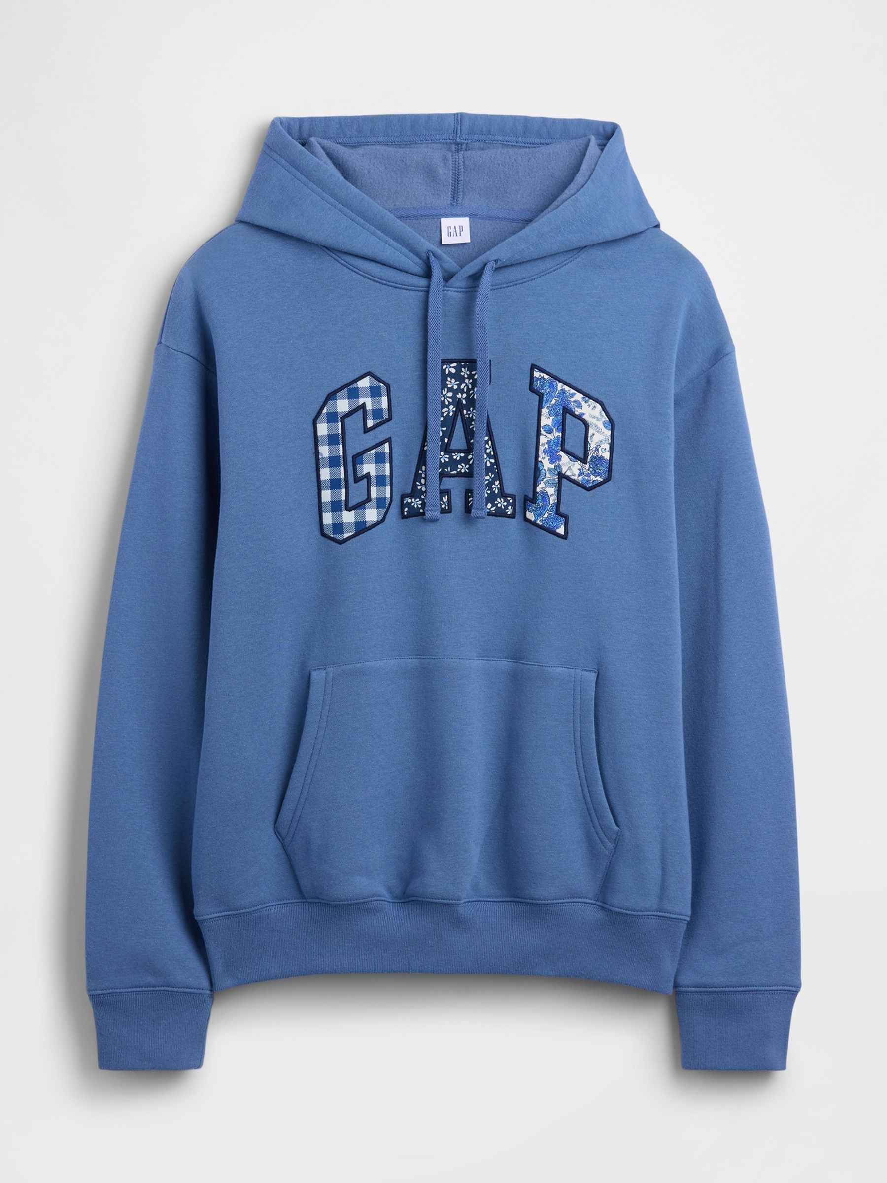 Blue Relaxed Logo Hoodie | Gap