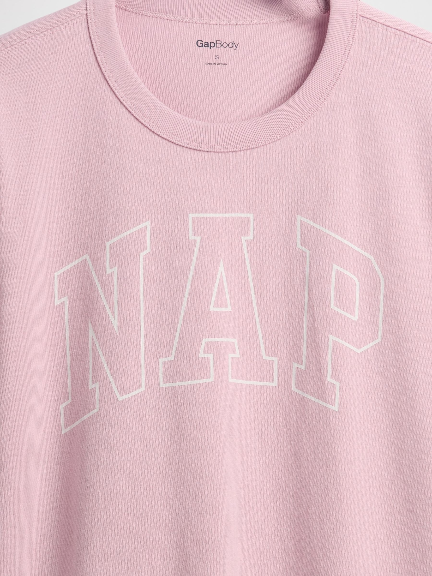Pink NAP Logo Oversized Pyjama Top - Image 4 of 4