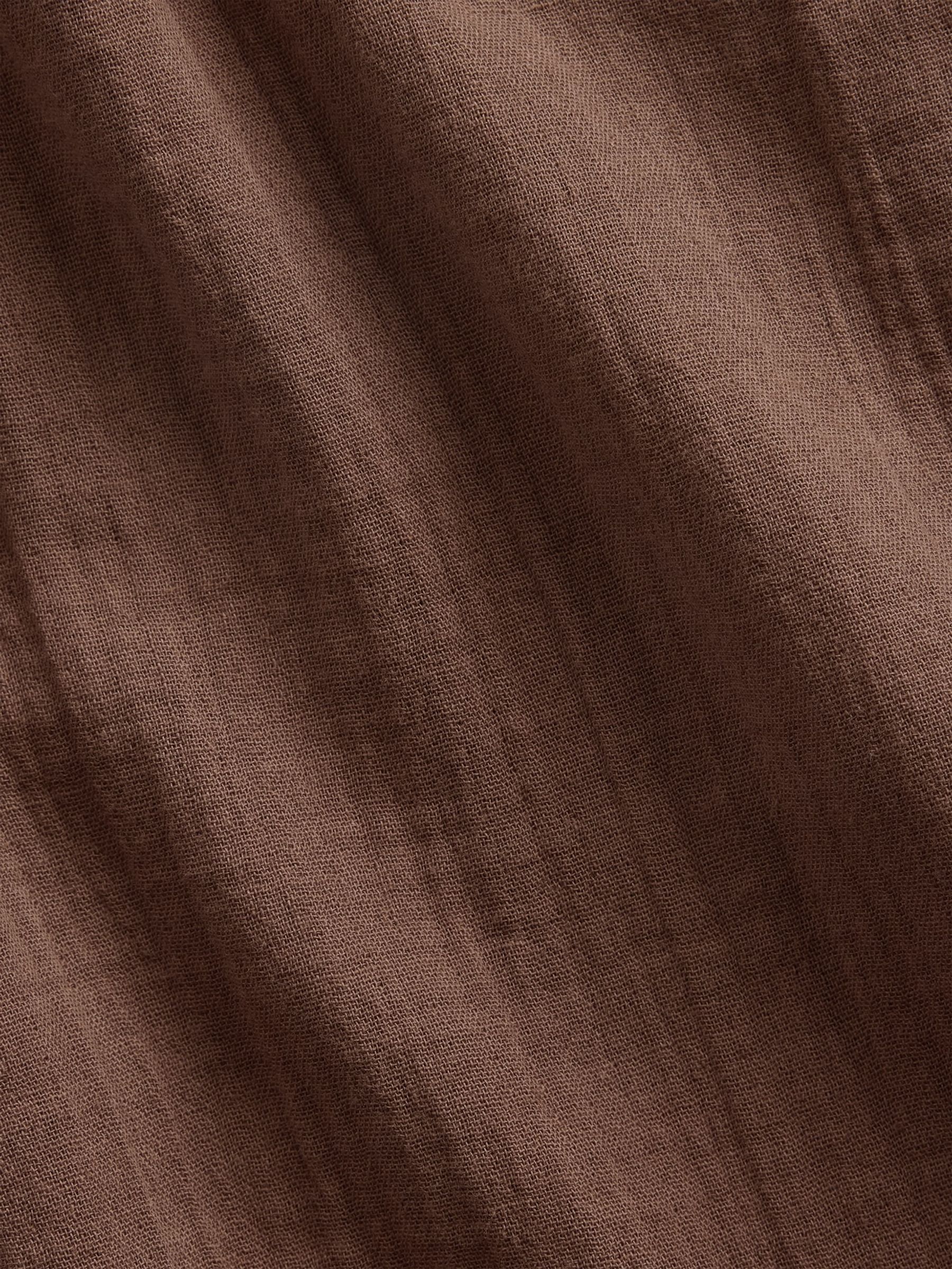 Brown Gauze Easy Cuffed Trousers - Image 6 of 6