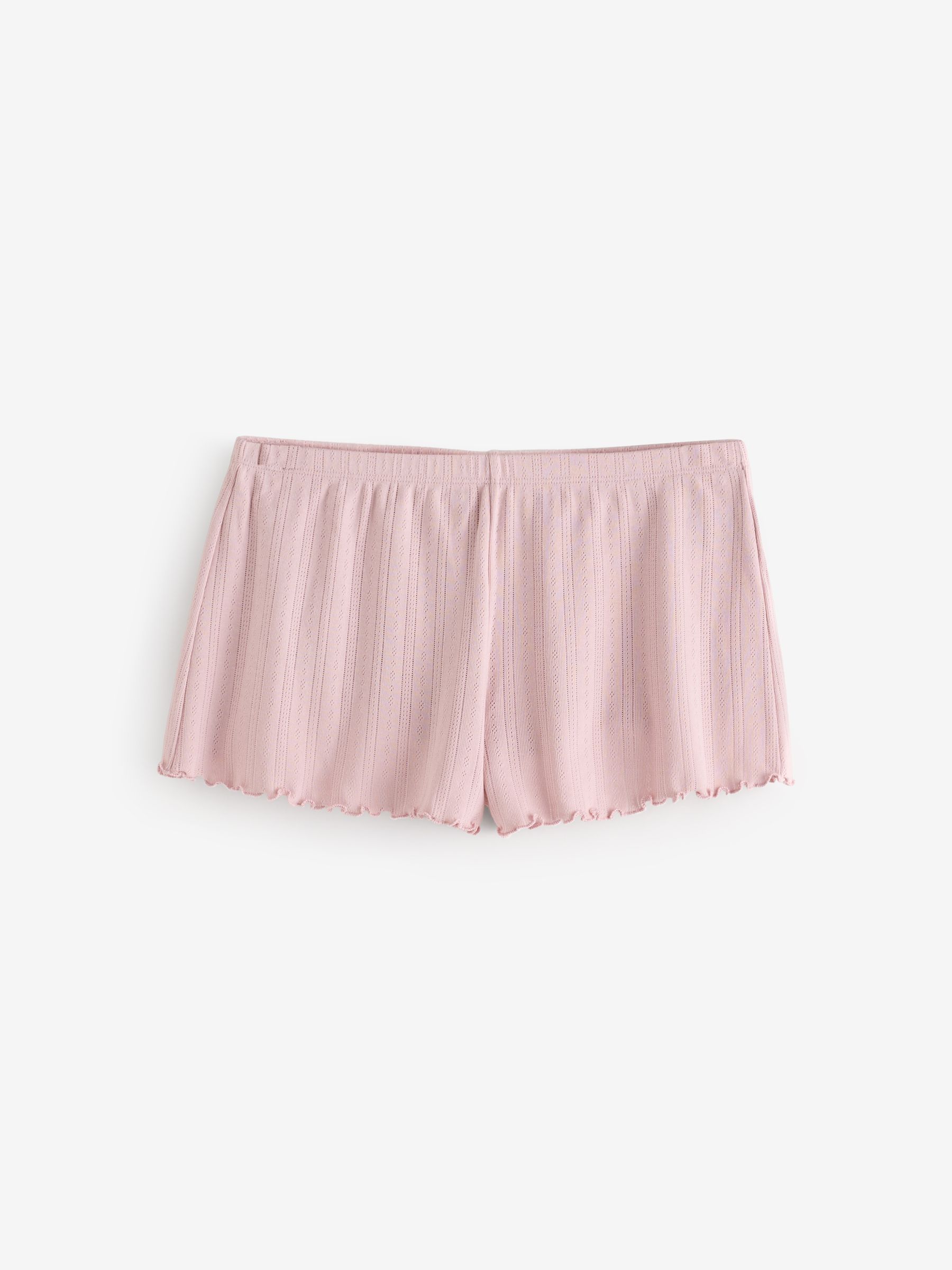 Pink Pointelle Pyjamas Shorts - Image 1 of 4