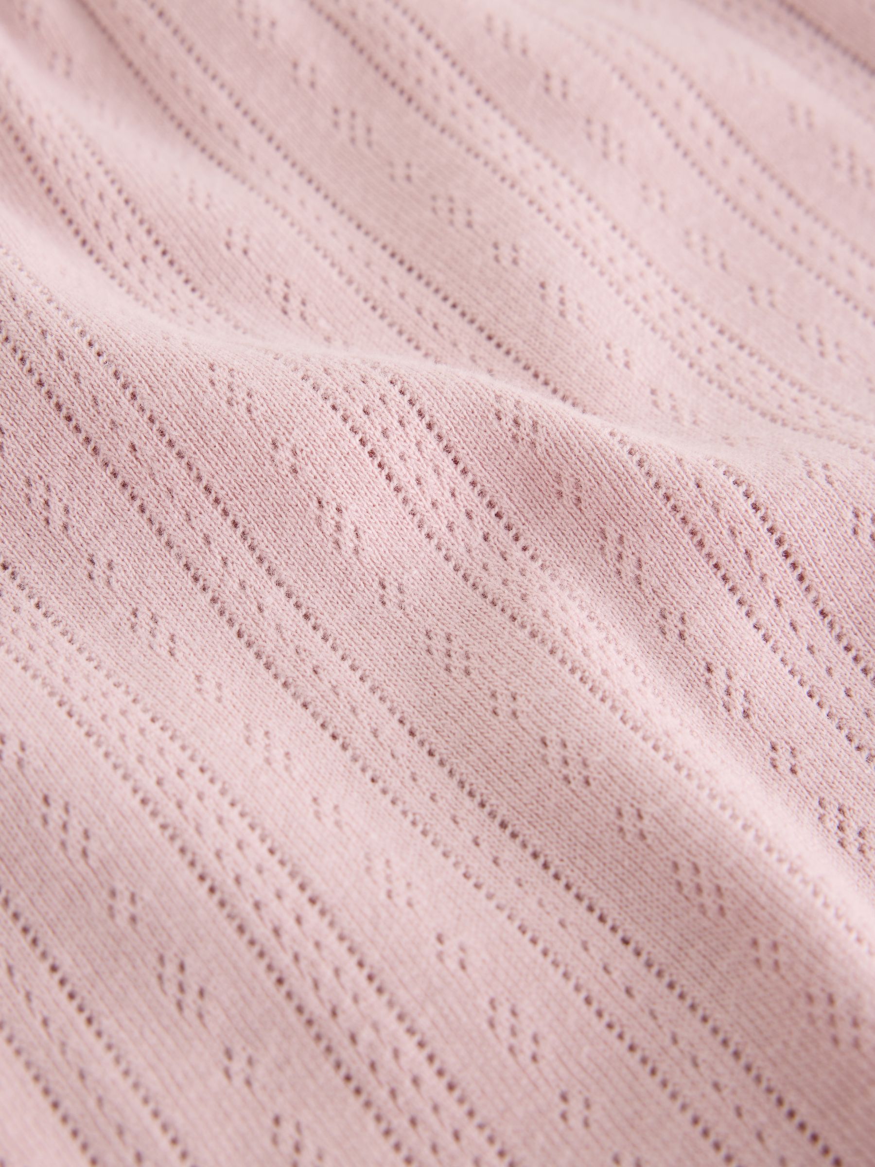 Pink Pointelle Pyjamas Shorts - Image 4 of 4