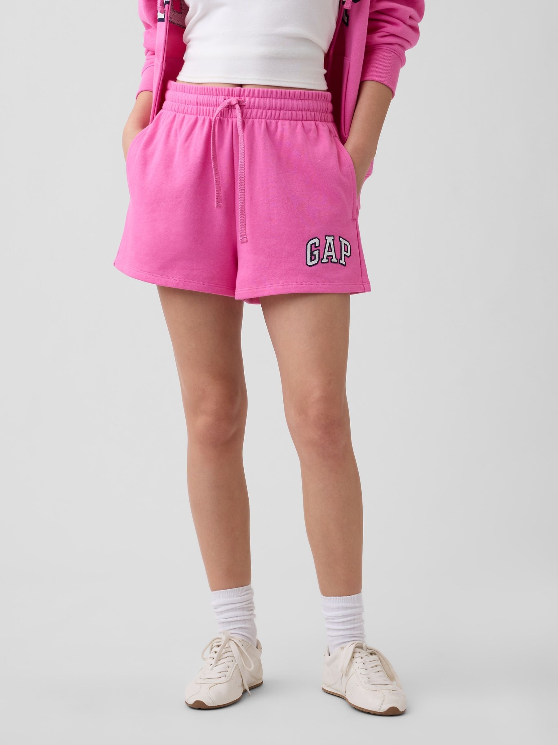 Soft Pink Logo Shorts - Image 1 of 5