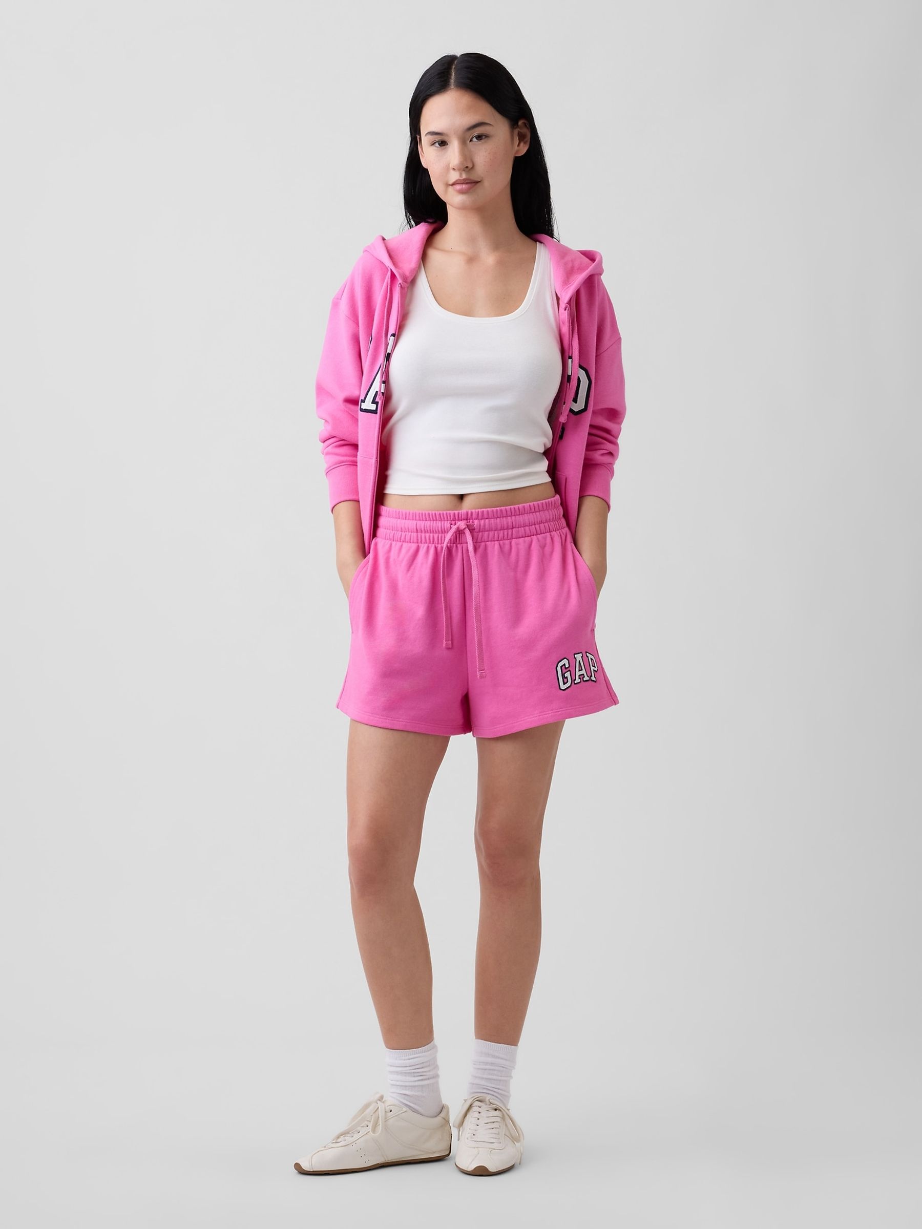 Soft Pink Logo Shorts - Image 4 of 5