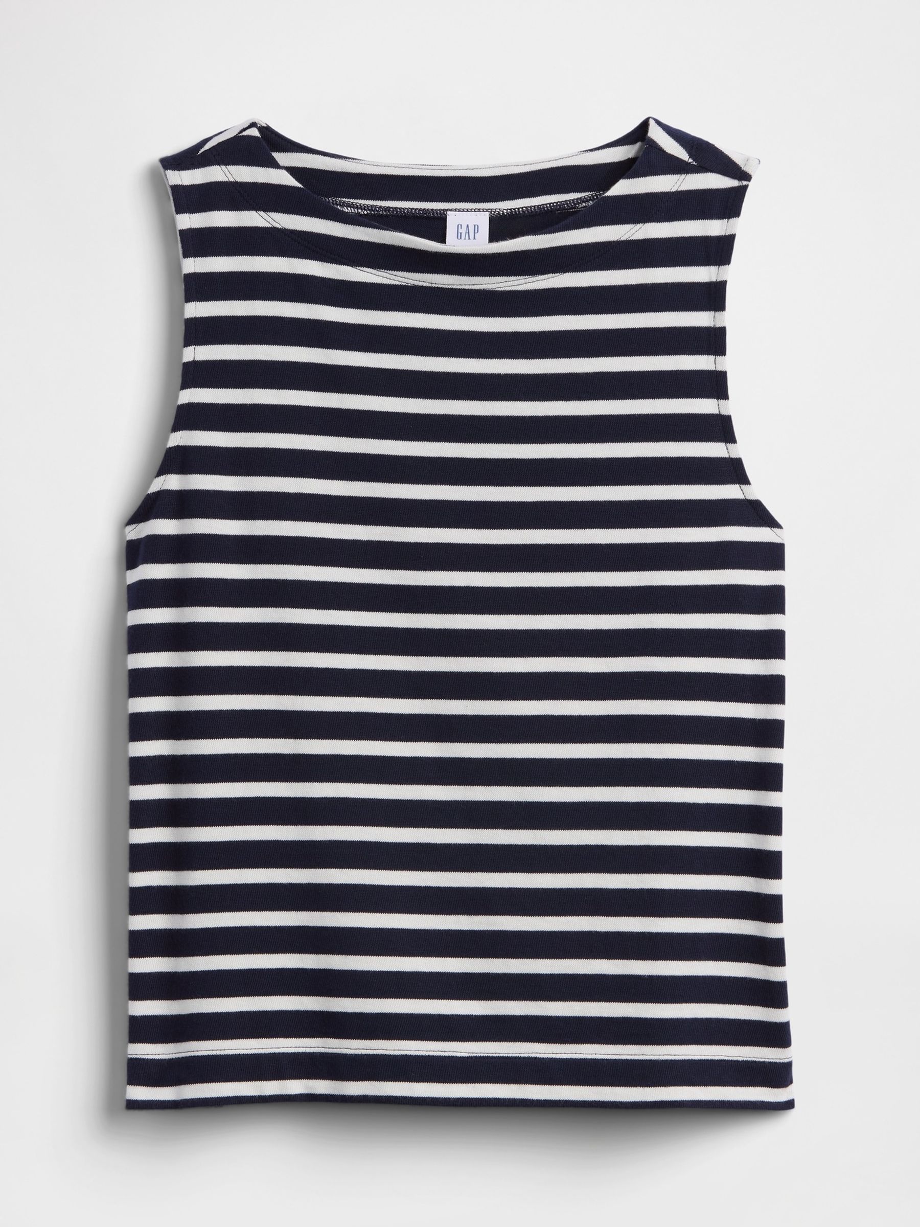 Navy/White Stripe Boatneck Top - Image 5 of 5
