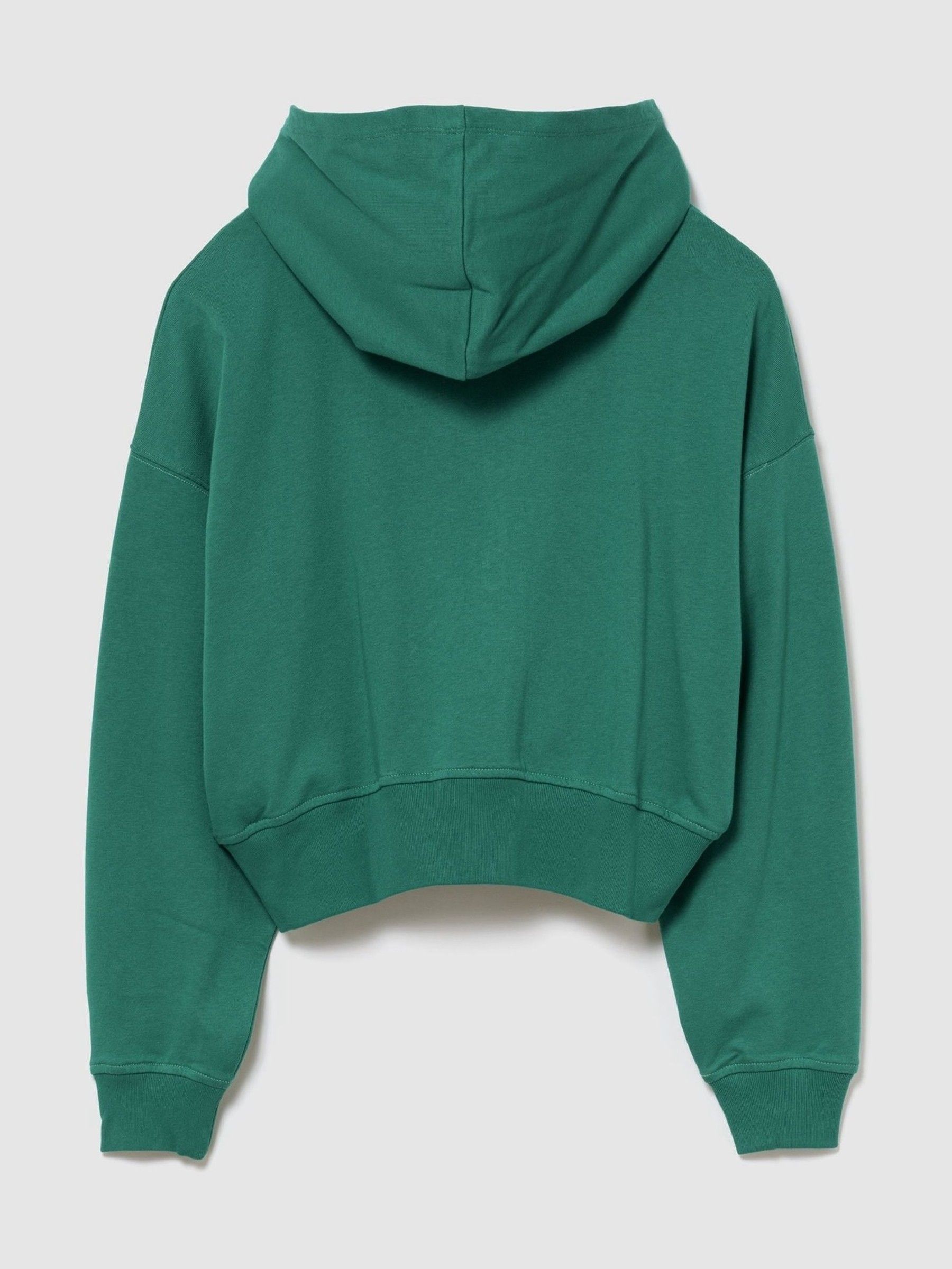 Green French Terry Oversized Logo Zip Hoodie - Image 2 of 3