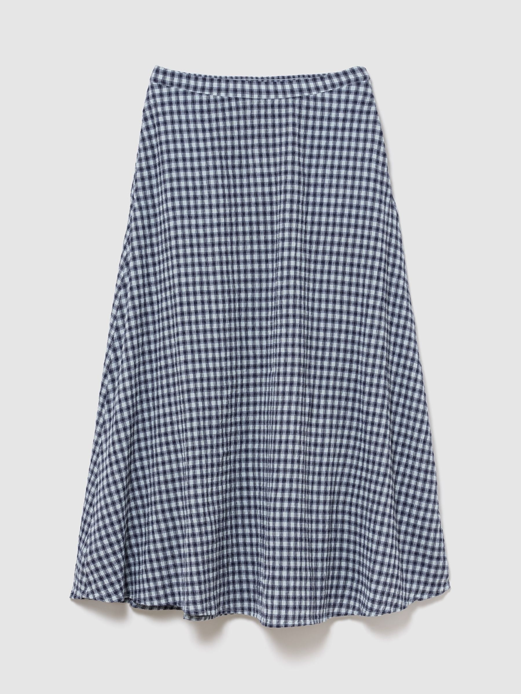 Blue Gingham Maxi Skirt - Image 2 of 3