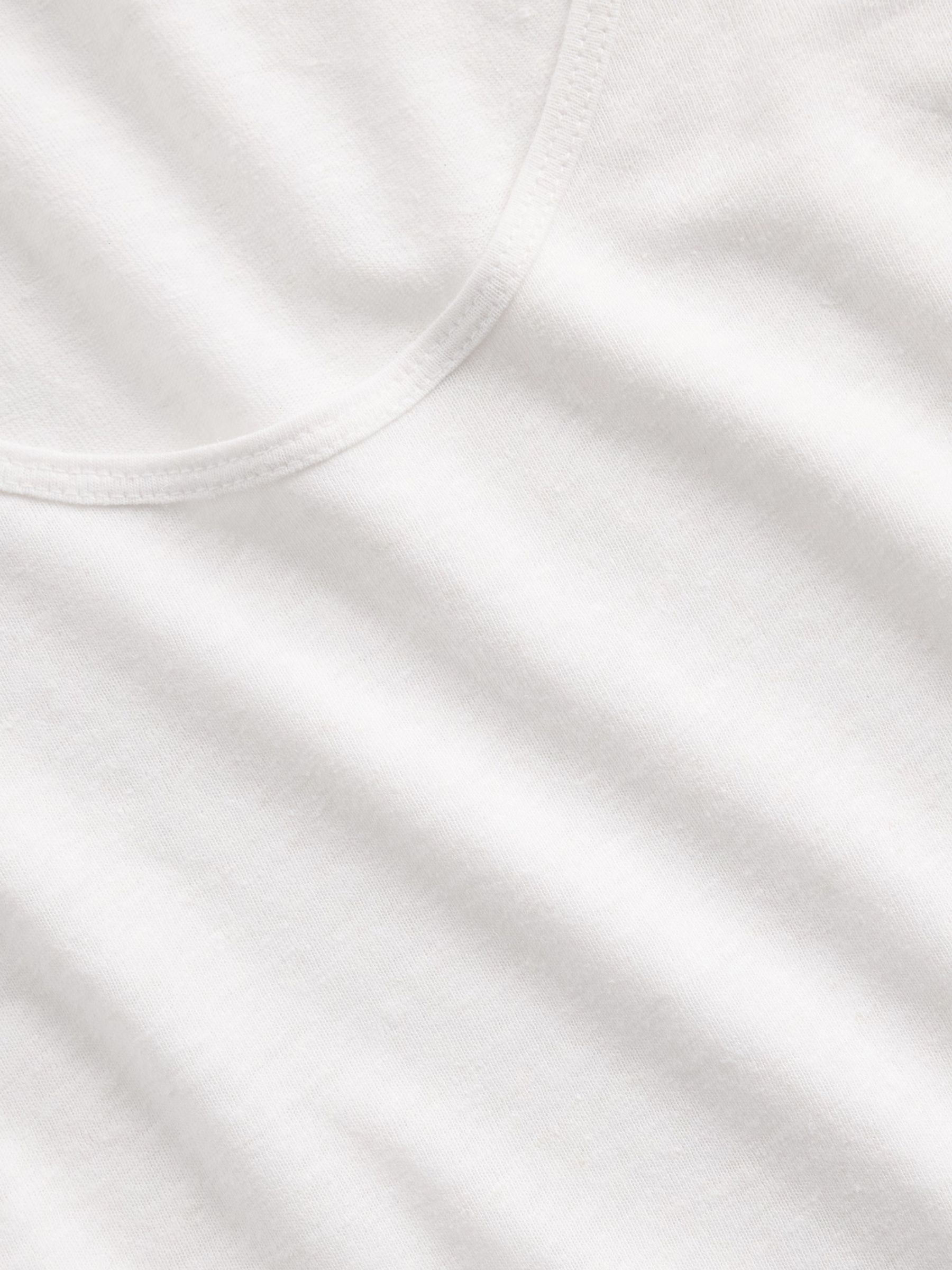 White Linen-Blend Vest Top - Image 5 of 5